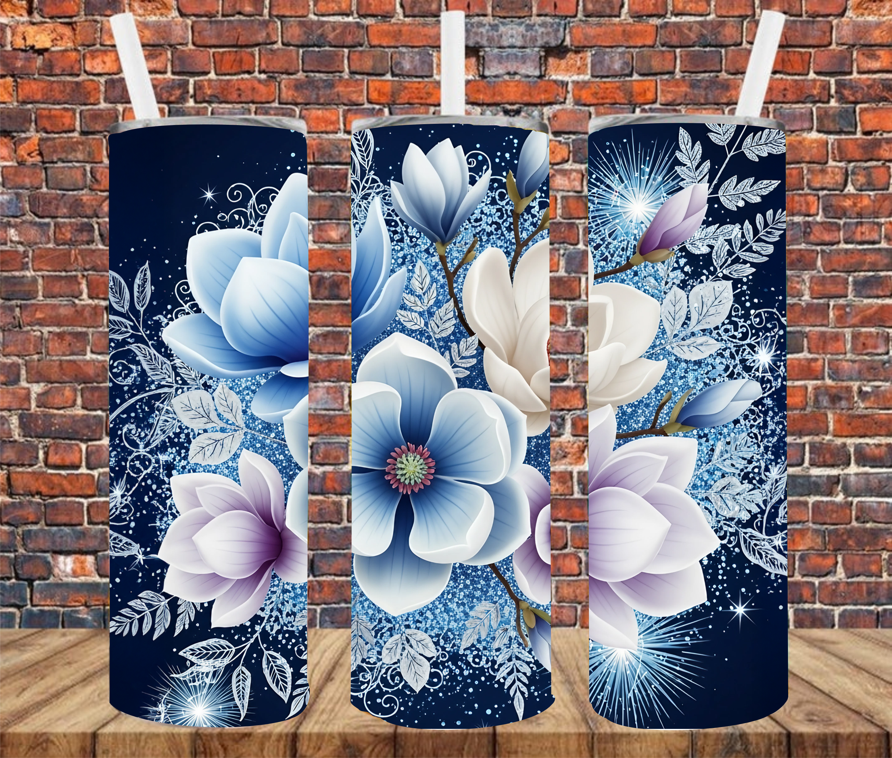 Floral - Tumbler Wrap - Sublimation Transfers