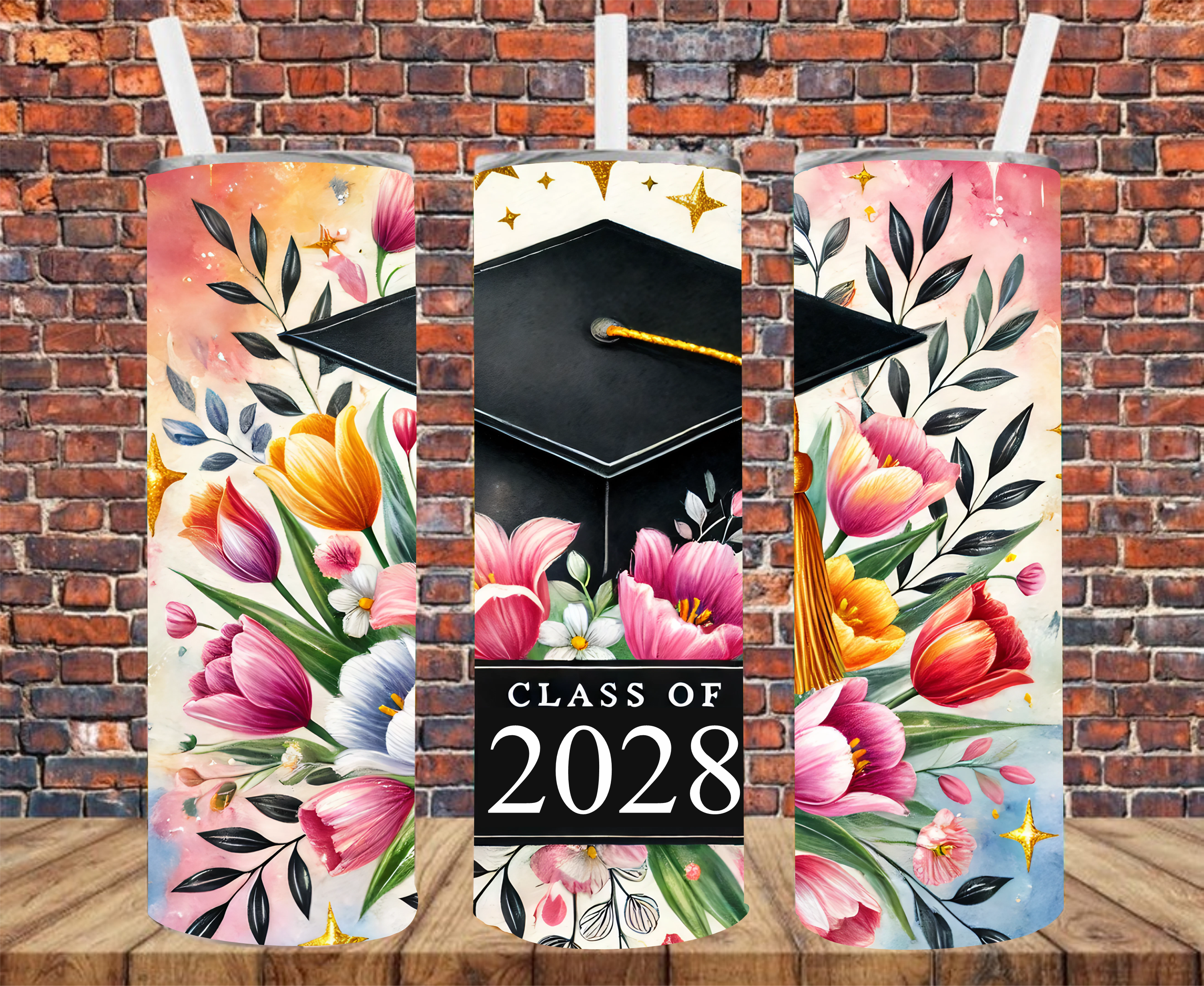 Senior, Choose Year - Tumbler Wrap - Sublimation Transfer