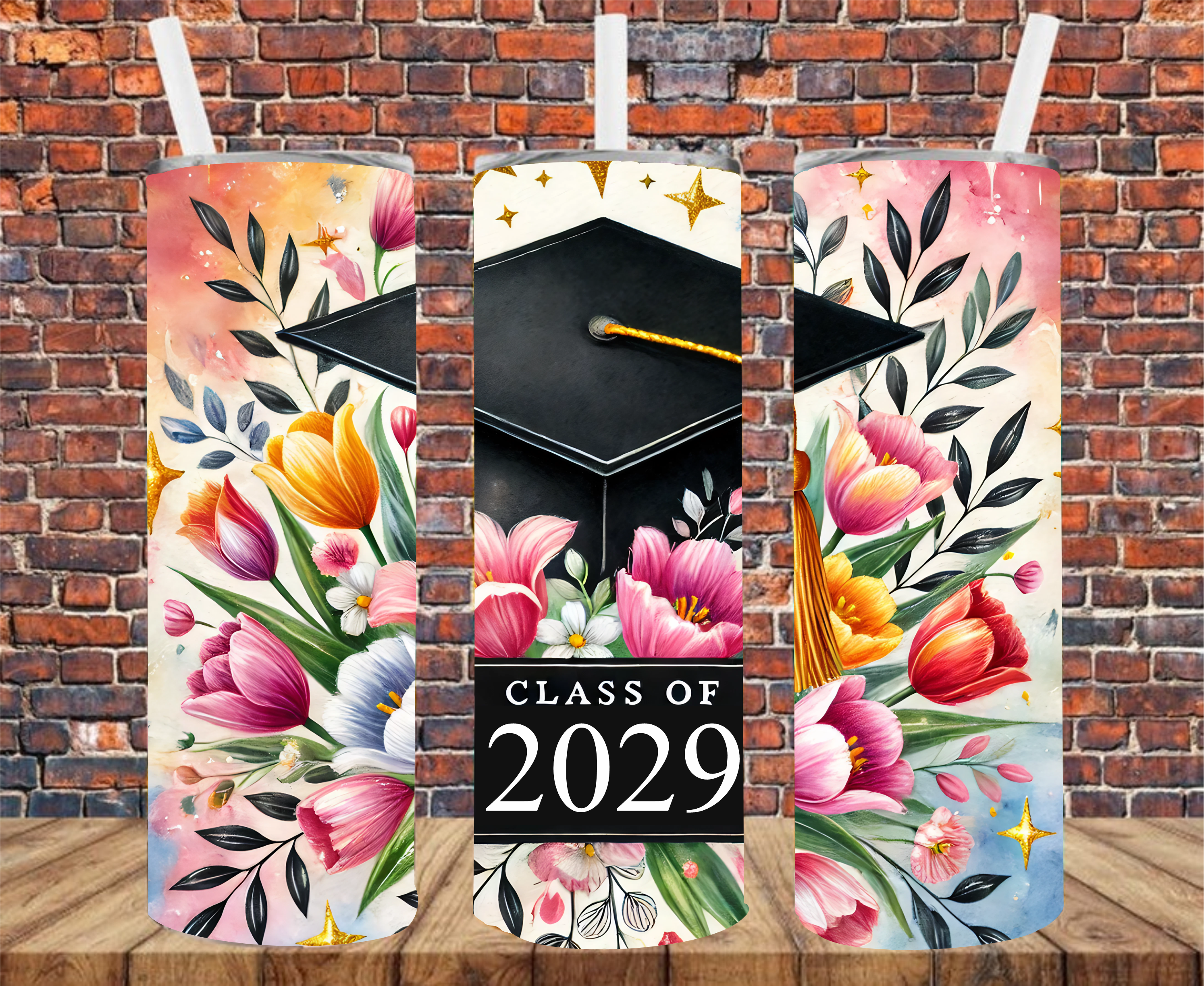 Senior, Choose Year - Tumbler Wrap - Sublimation Transfer