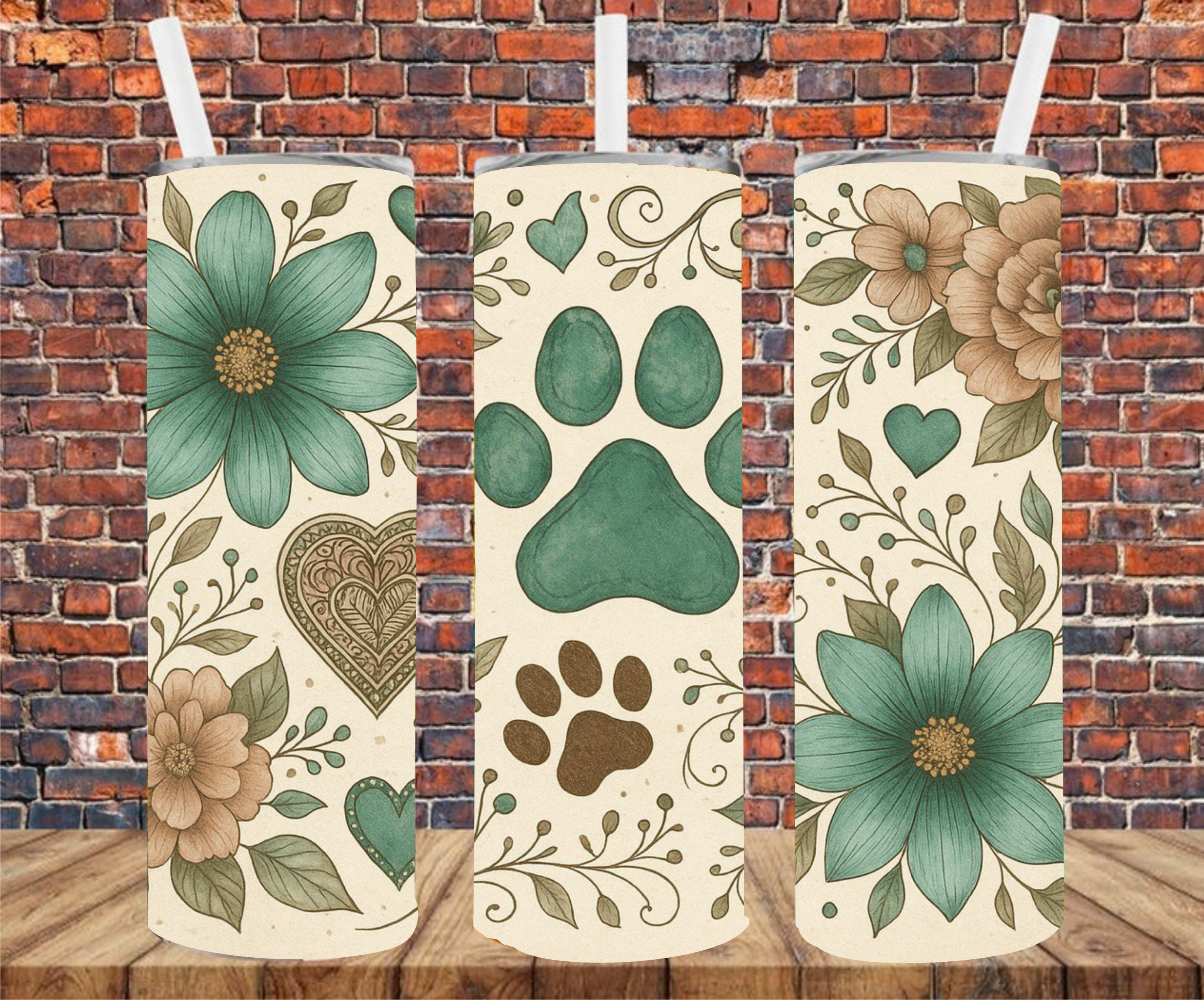 Paw Print - Sublimation Tumbler Wrap