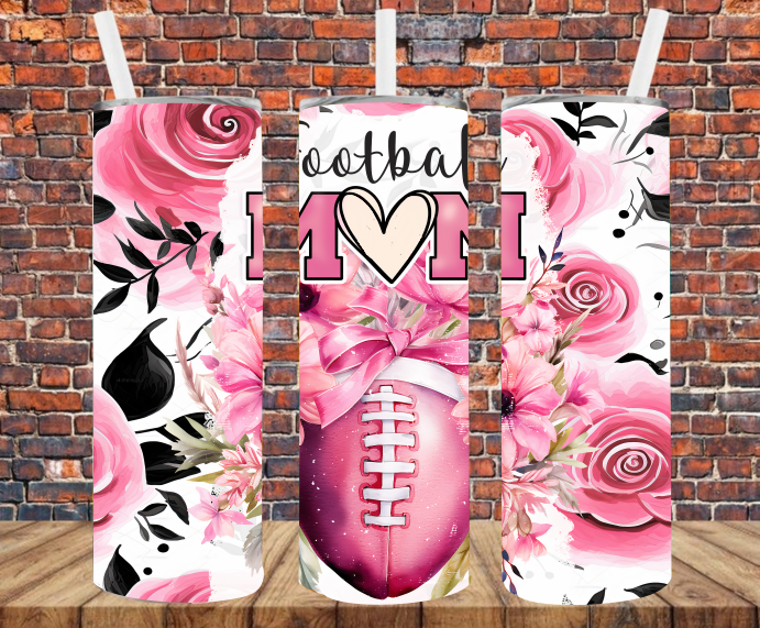 Football Mom - Tumbler Wrap - Sublimation Transfers