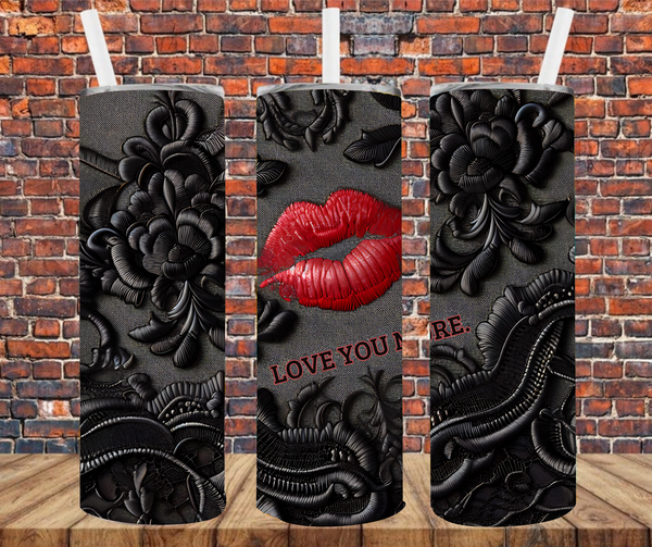 Love You More - Tumbler Wrap - Sublimation Transfers