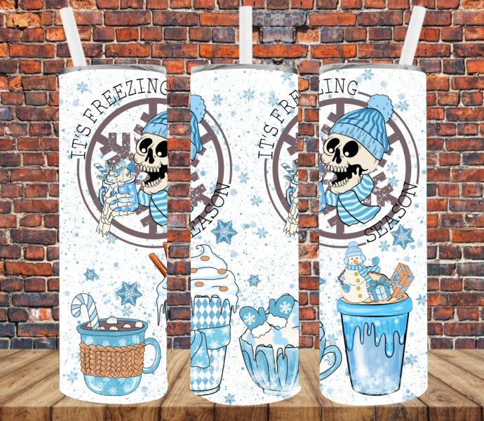 It's Freezing Season - Tumbler Wrap Vinyl Transfers