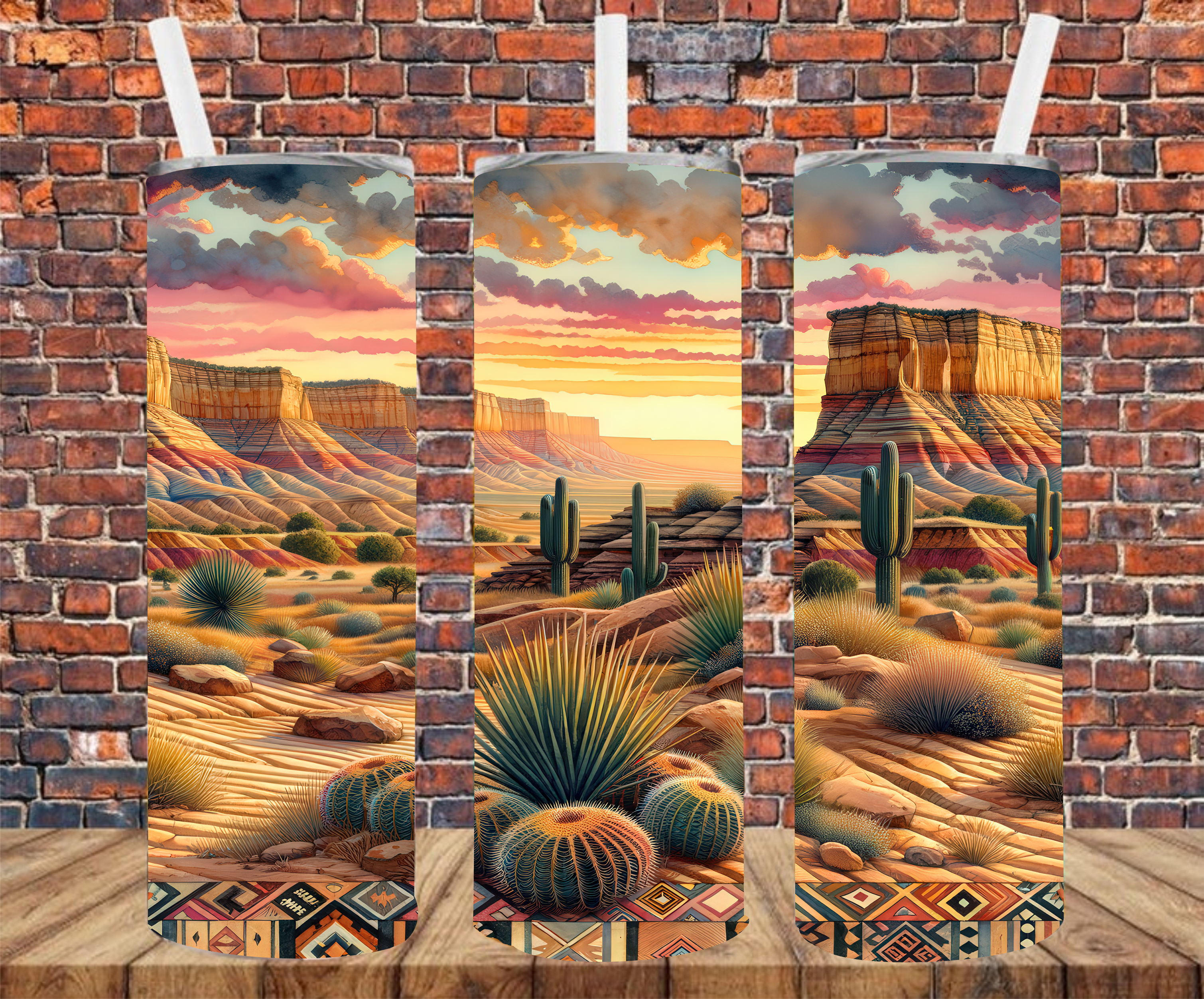 Western Desert - Tumbler Wrap - Sublimation Transfers