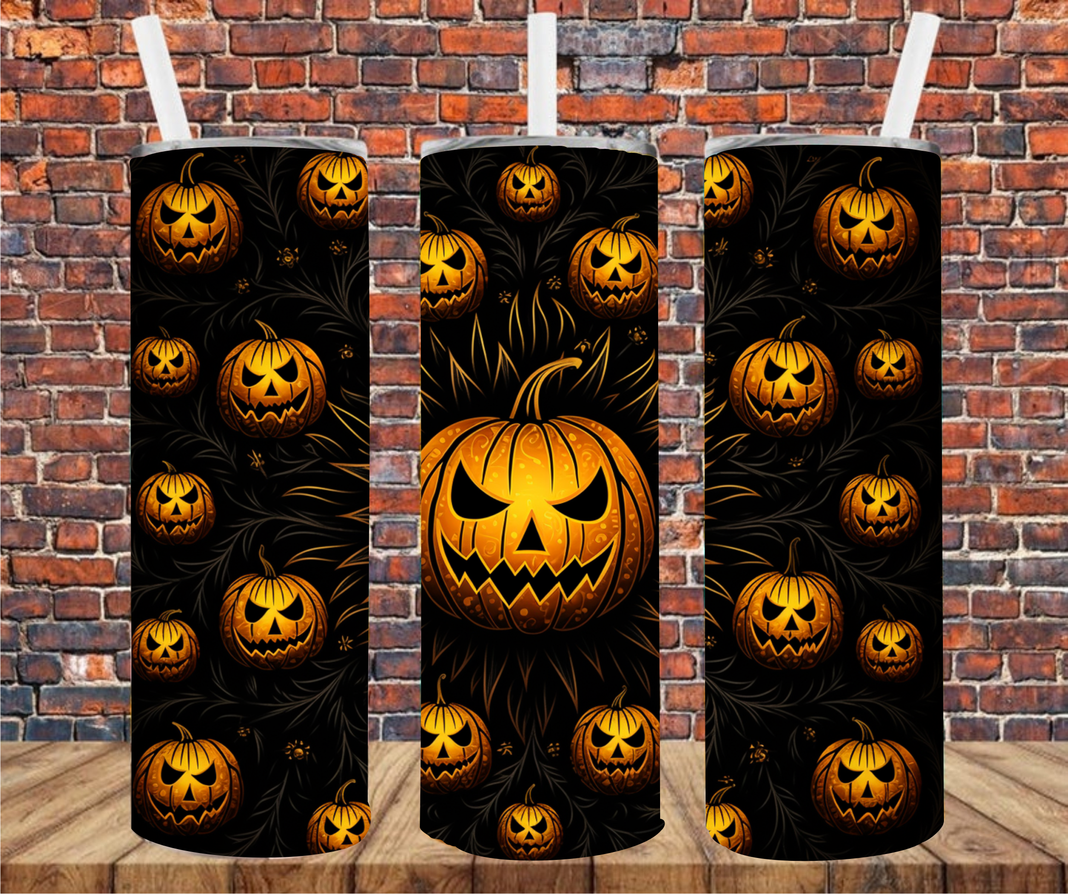 Jack-o-lanterns - Tumbler Wrap - Sublimation Transfers