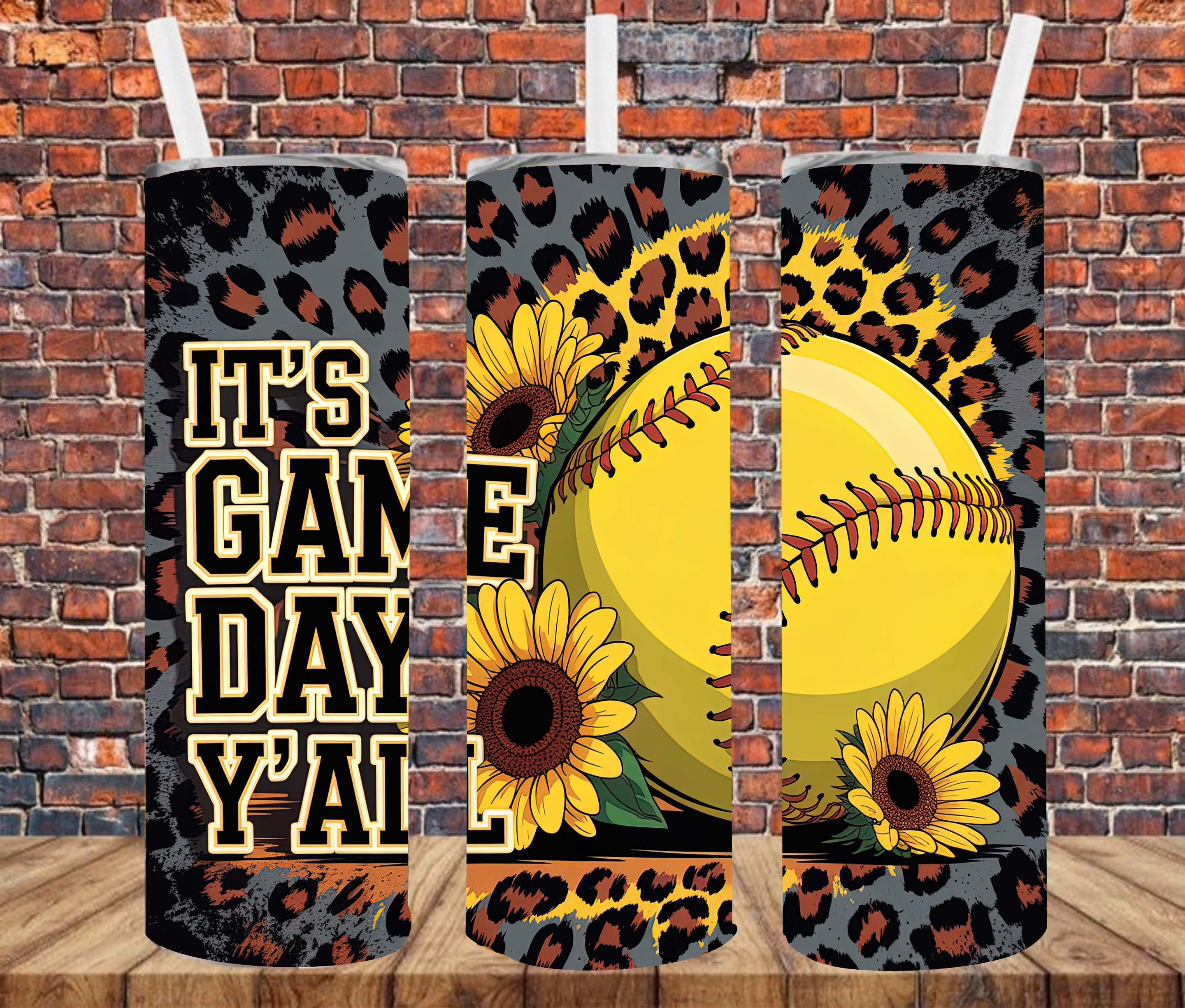 It's Game Say Y'all - Tumbler Wrap - Sublimation Transfers