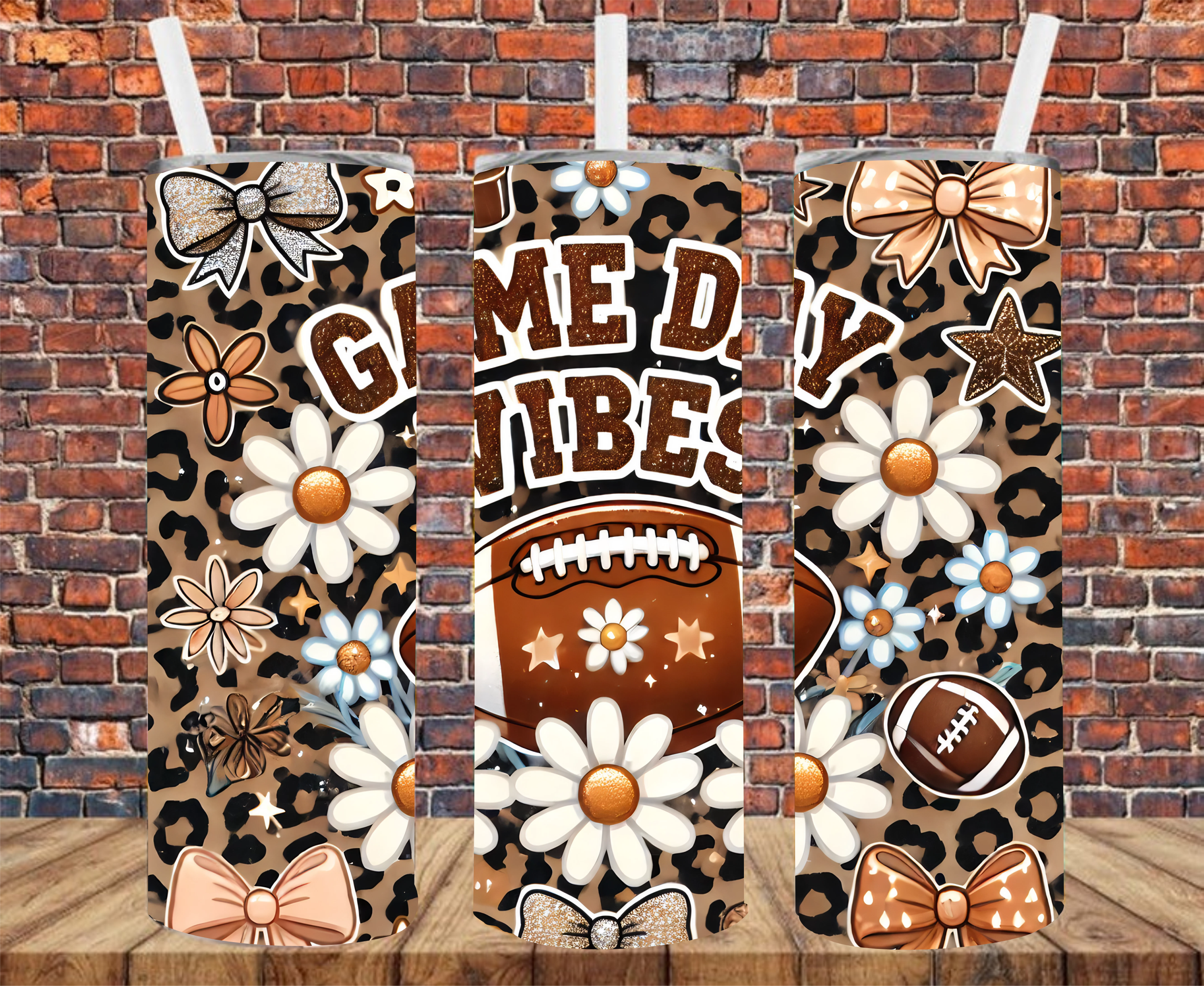 Game Day Vibes - Tumbler Wrap - Sublimation Transfer