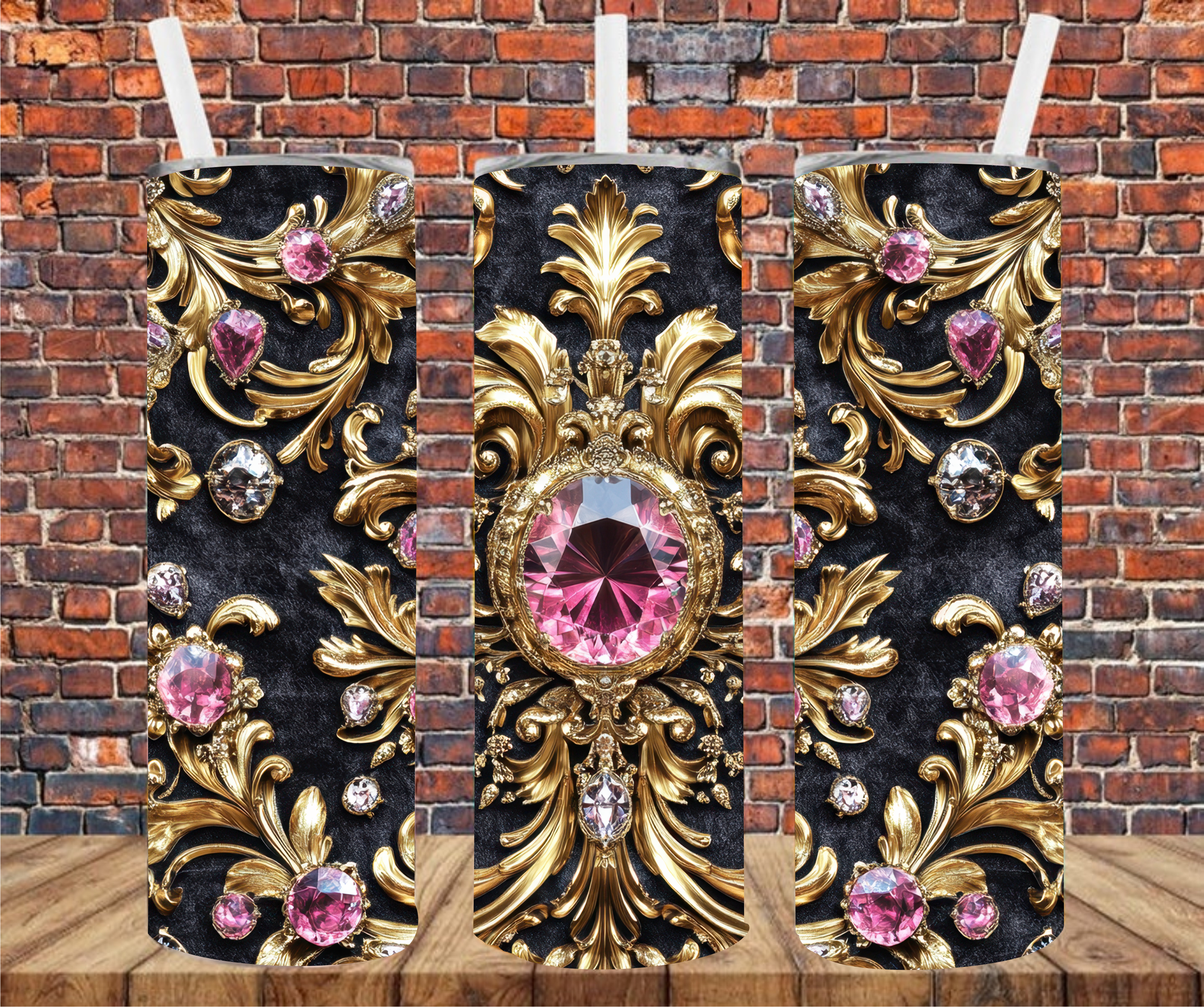 Elaborate Gemstones - Tumbler Wrap - Sublimation Transfer