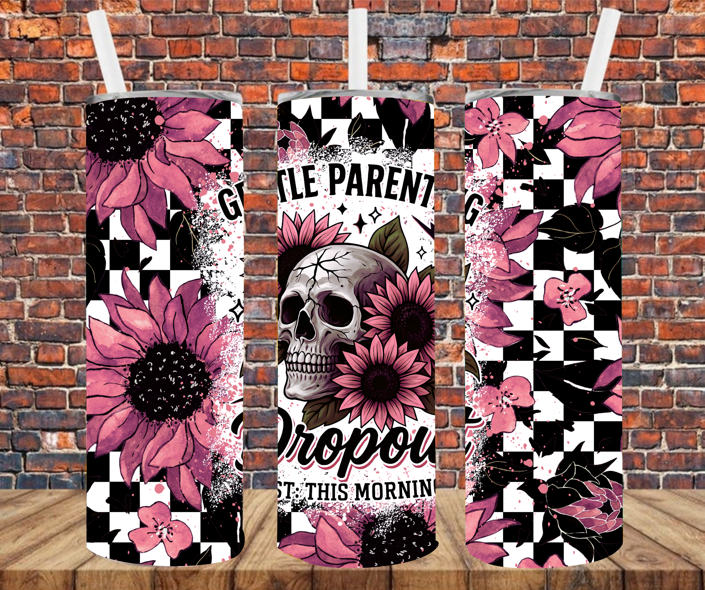 Gentle Parenting Dropout. Est. This Morning - Tumbler Wrap - Sublimation Transfer