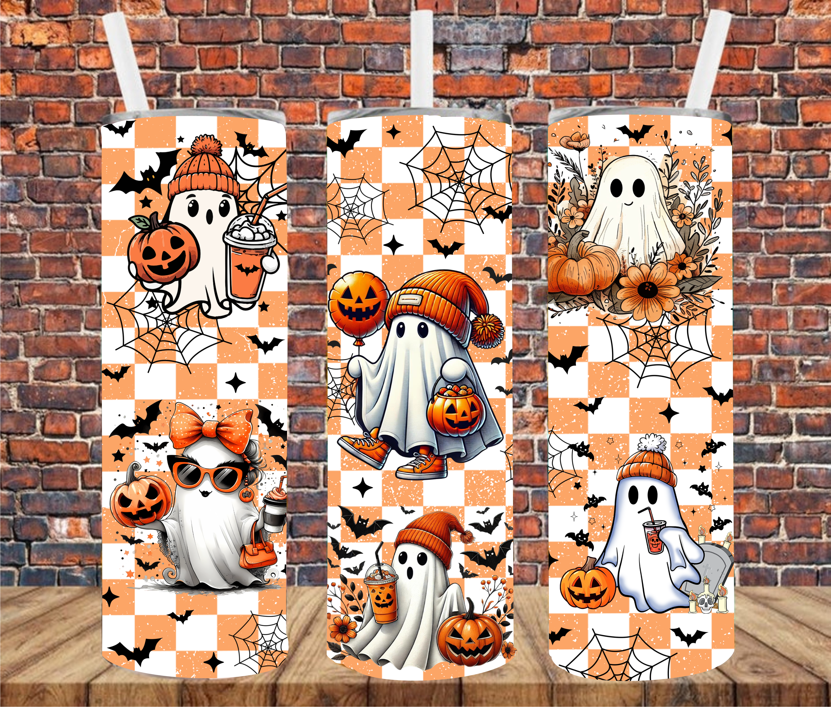 Halloween Ghost - Tumbler Wrap - Sublimation Transfer