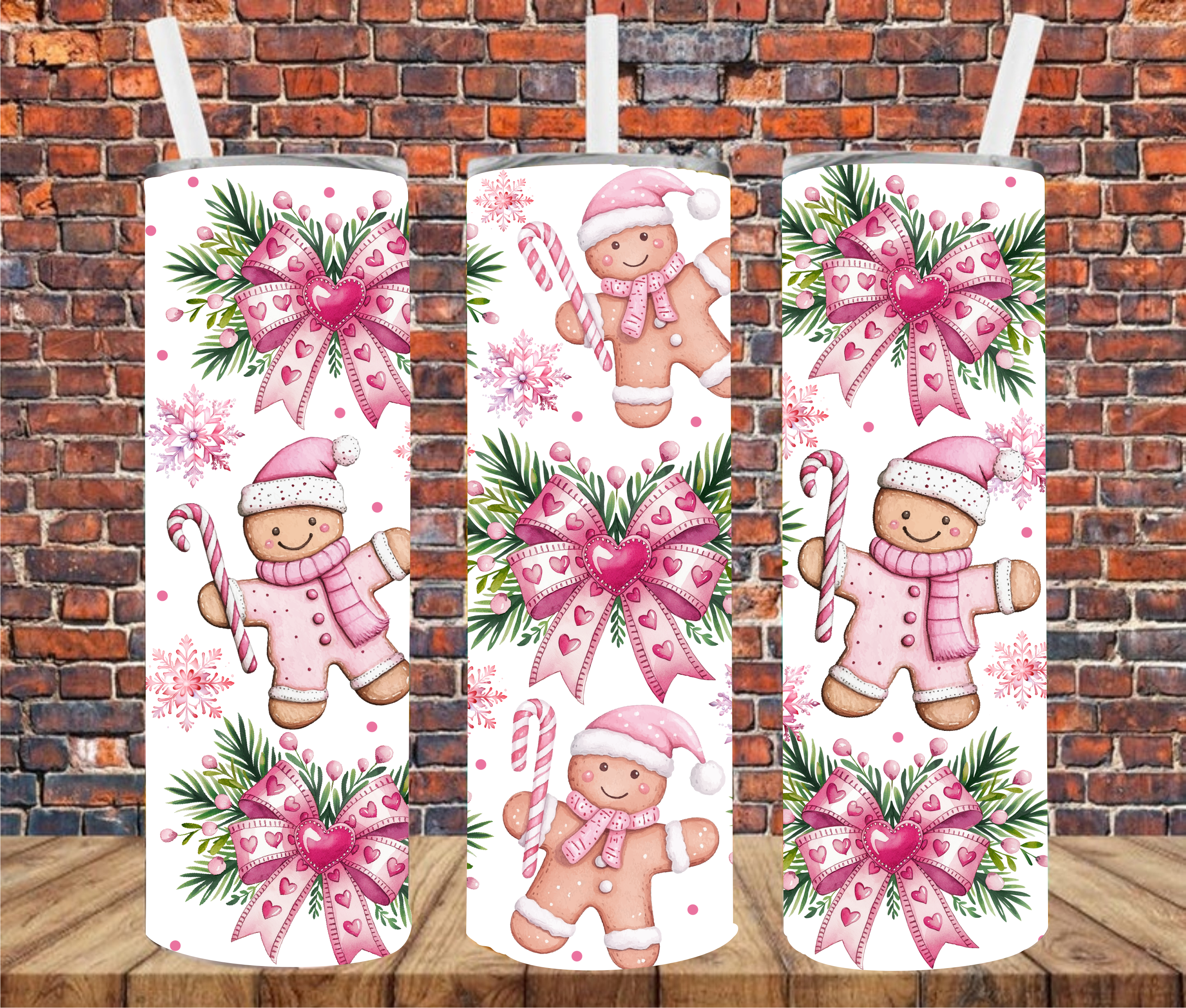 Gingerbread Man - Tumbler Wrap - Sublimation Transfer