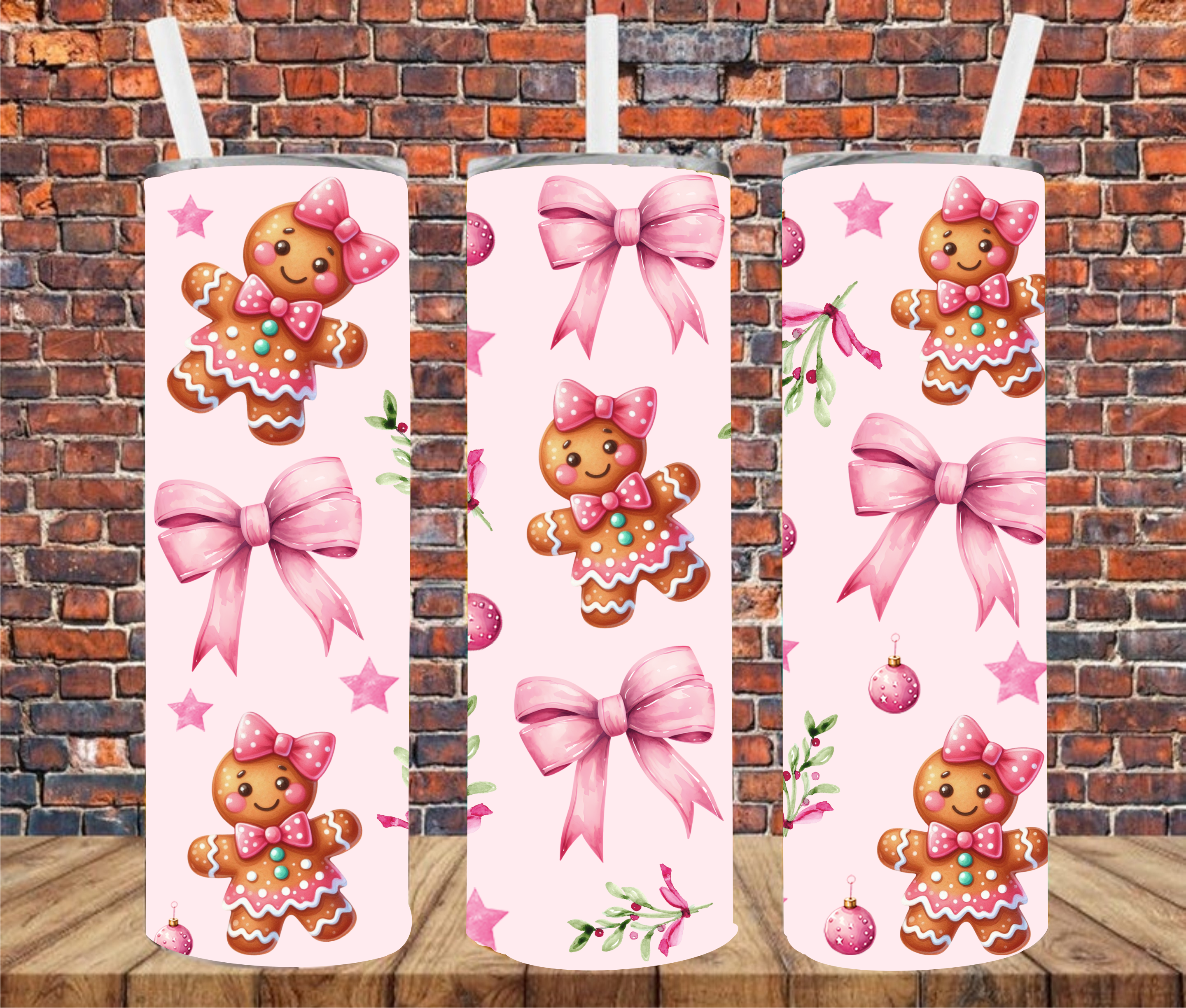 Gingerbread Girl - Tumbler Wrap - Sublimation Transfer