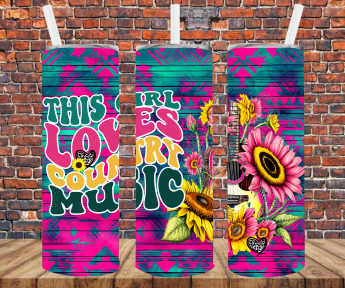 Just A Girl Who Loves Country Music - Sublimation Transfers