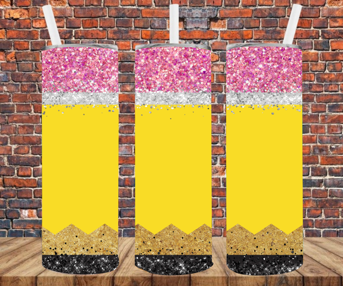 Pencil - Tumbler Wrap - Sublimation Transfers