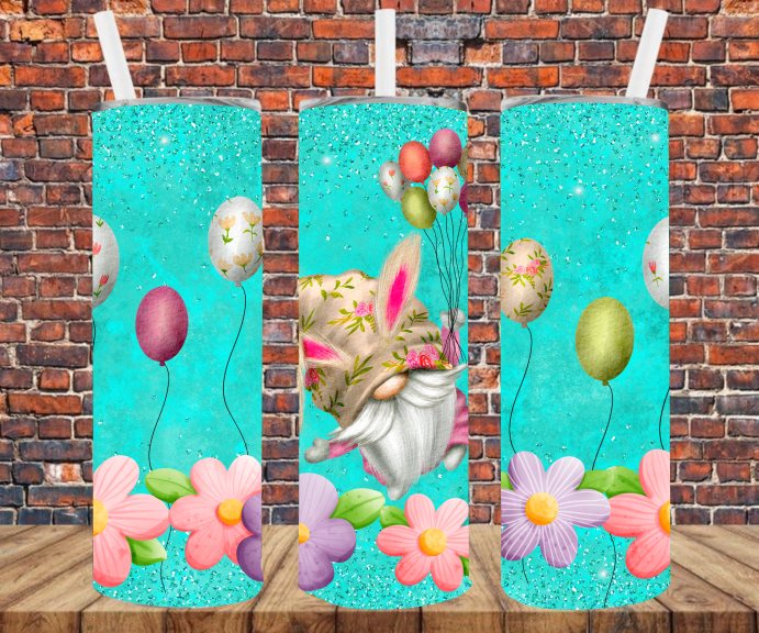 Gnome Easter Bunny - Tumbler Wrap - Sublimation Transfers