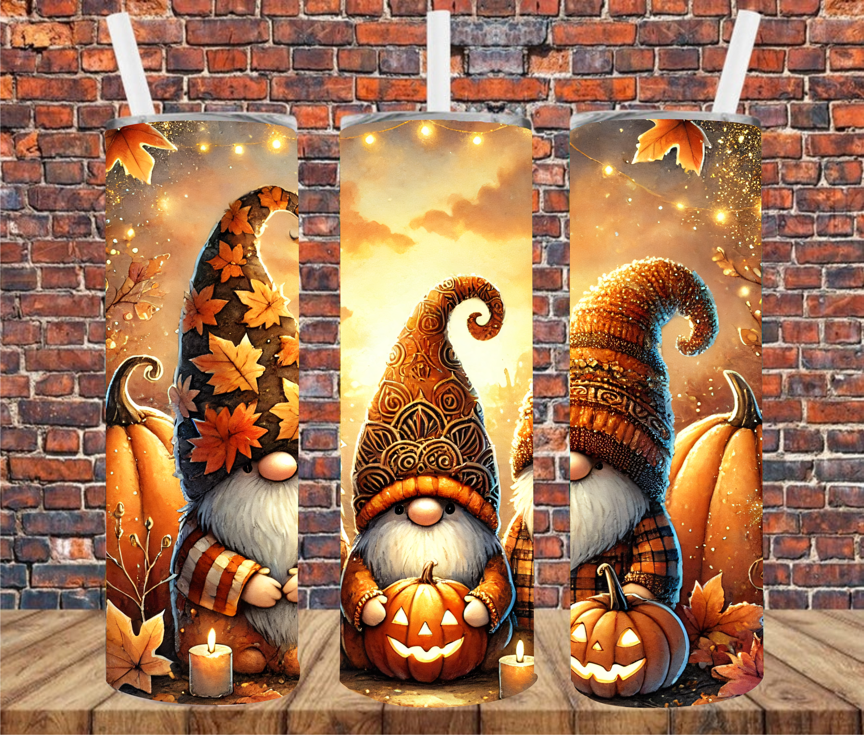 Halloween Gnomes - Sublimation Tumbler Wrap