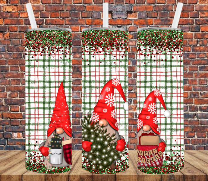 Christmas Gnomes - Tumbler Wrap Vinyl Transfers