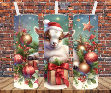 Christmas Goat - Tumbler Wrap - Sublimation Transfer