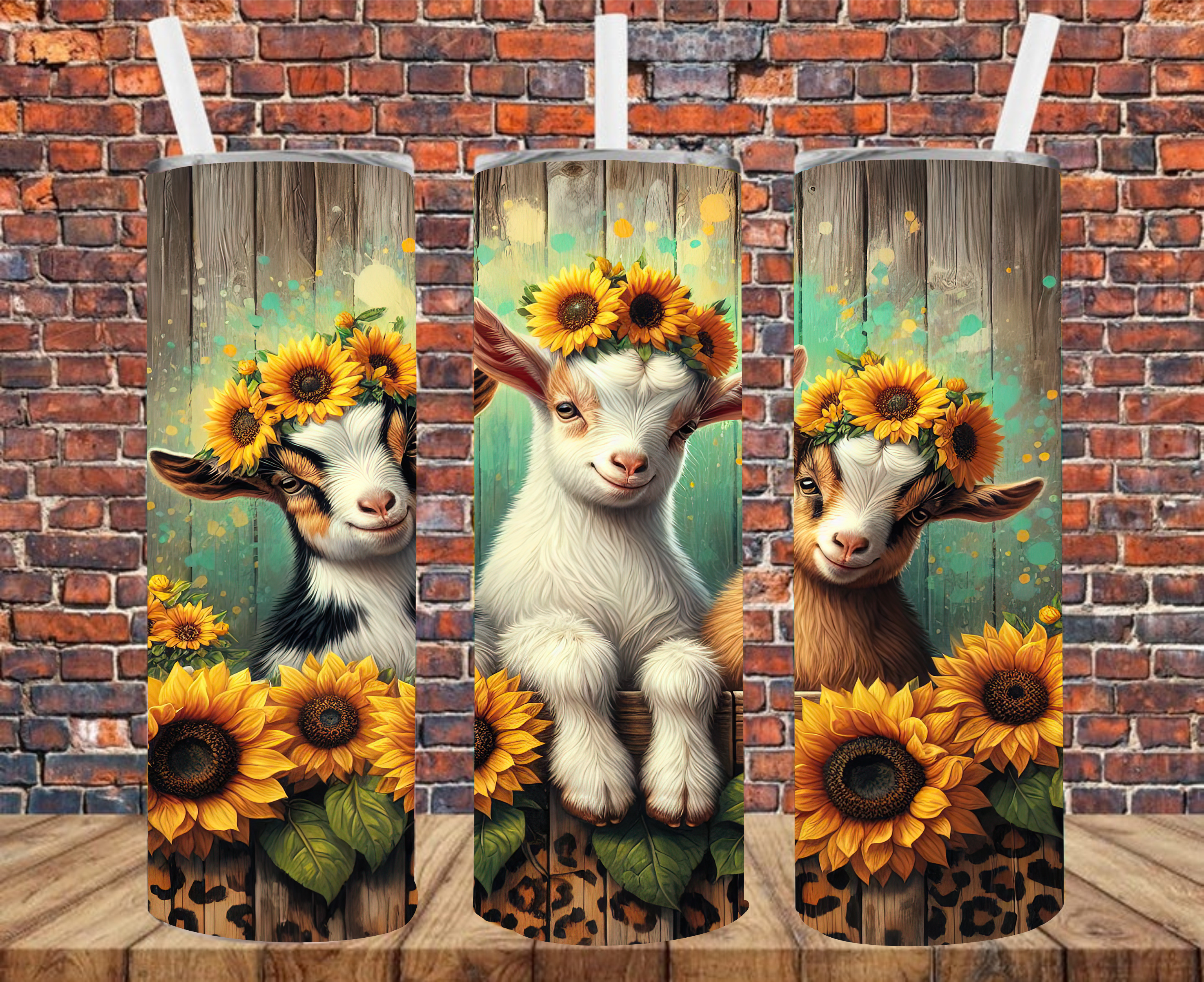 Country Goats - Tumbler Wrap - Sublimation Transfers