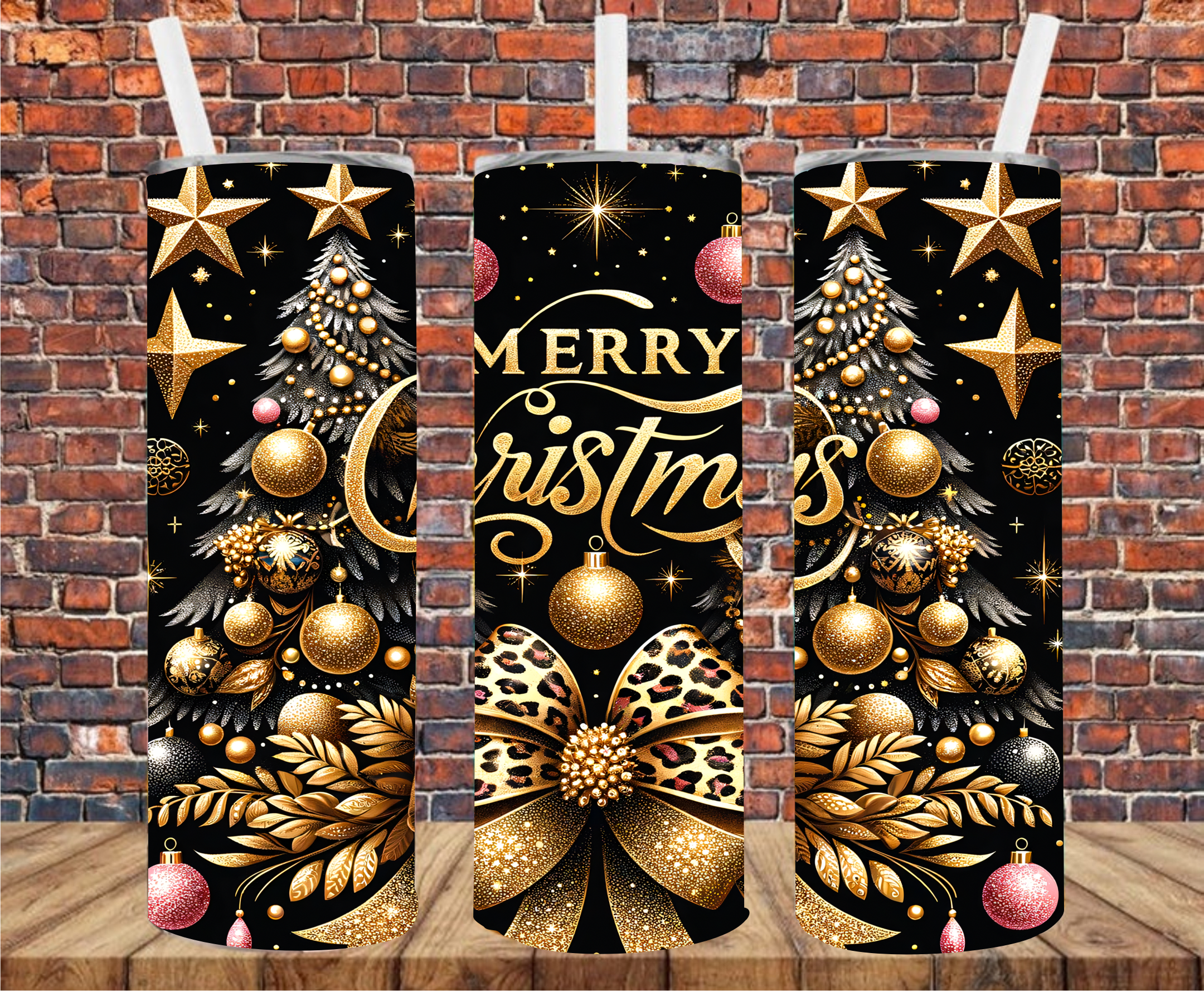 Christmas Trees - Tumbler Wrap - Sublimation Transfers