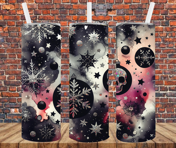 Goth Christmas - Tumbler Wrap - Sublimation Transfers