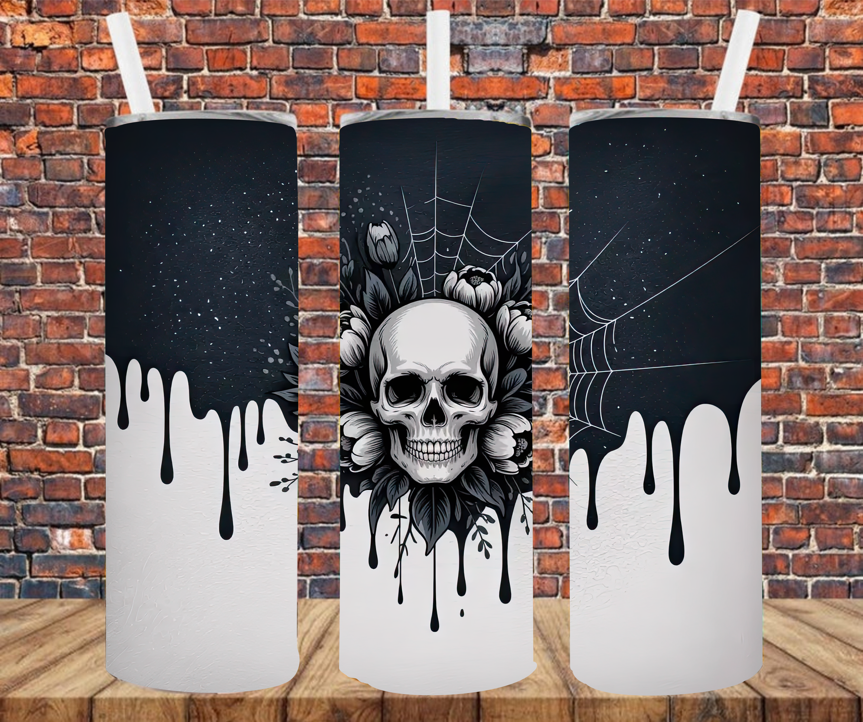 Gothic Melt - Tumbler Wrap - Sublimation Transfers