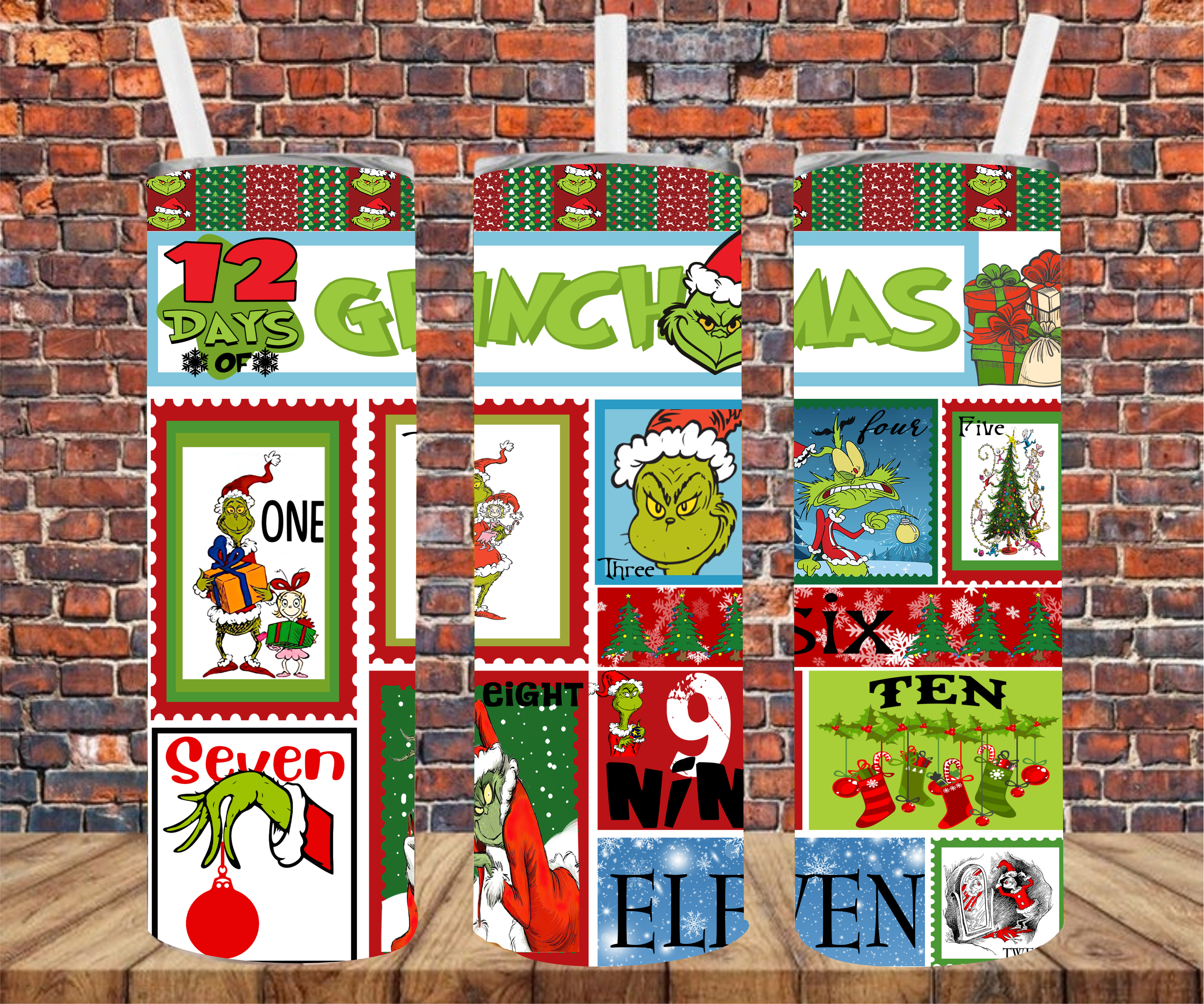 Christmas Character - Tumbler Wrap - Sublimation Transfers