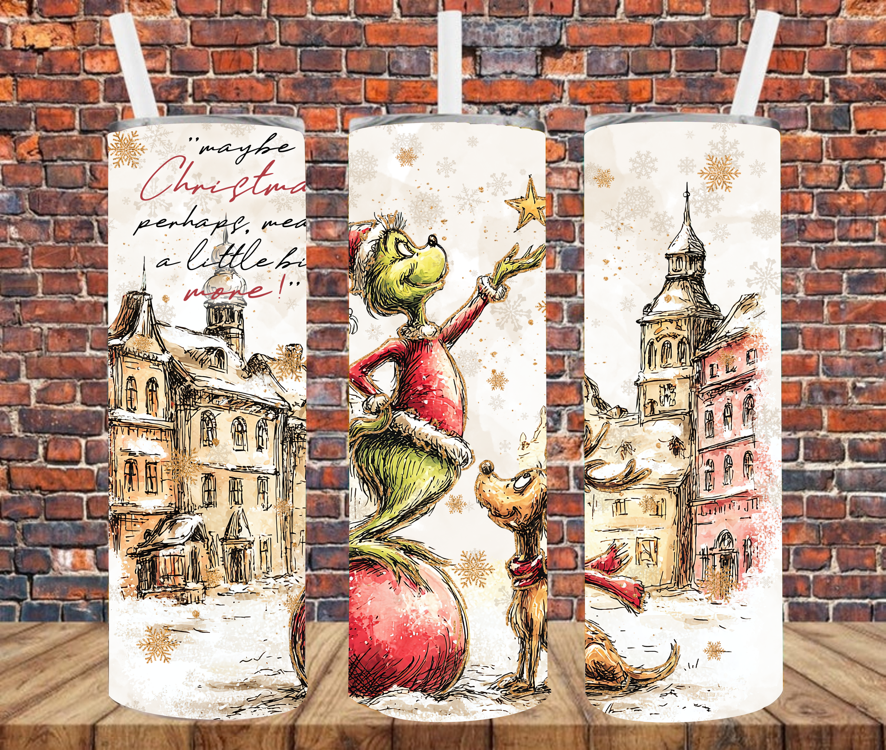 Christmas Character - Tumbler Wrap - Sublimation Transfers