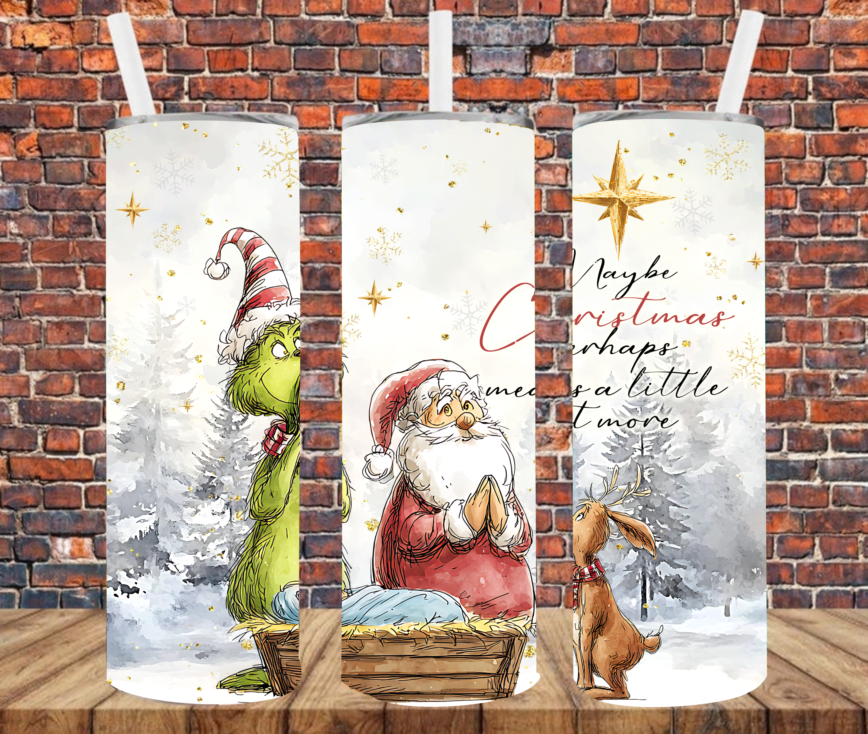 Christmas Character - Tumbler Wrap - Sublimation Transfers