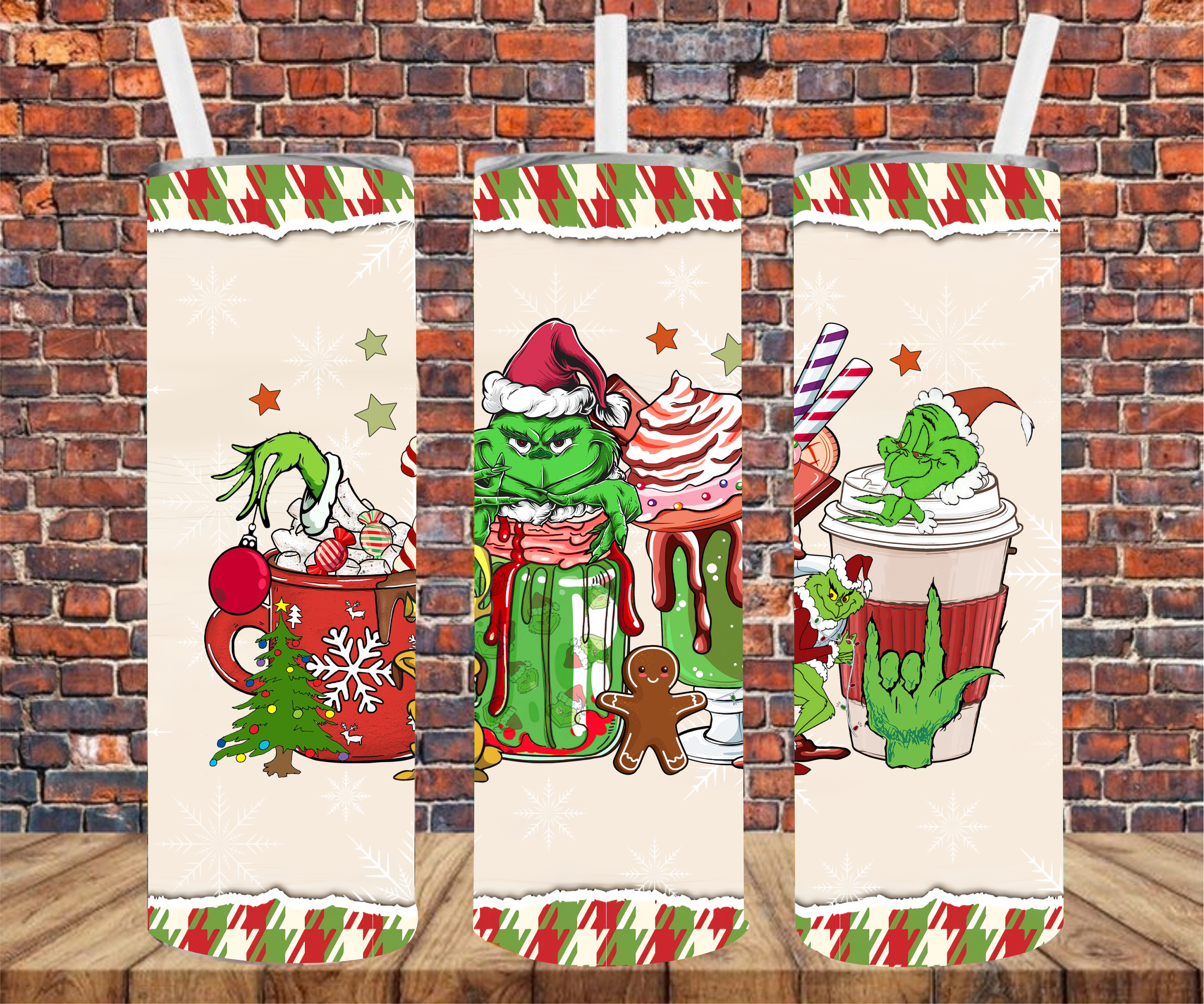 Christmas Character - Tumbler Wrap - Sublimation Transfers