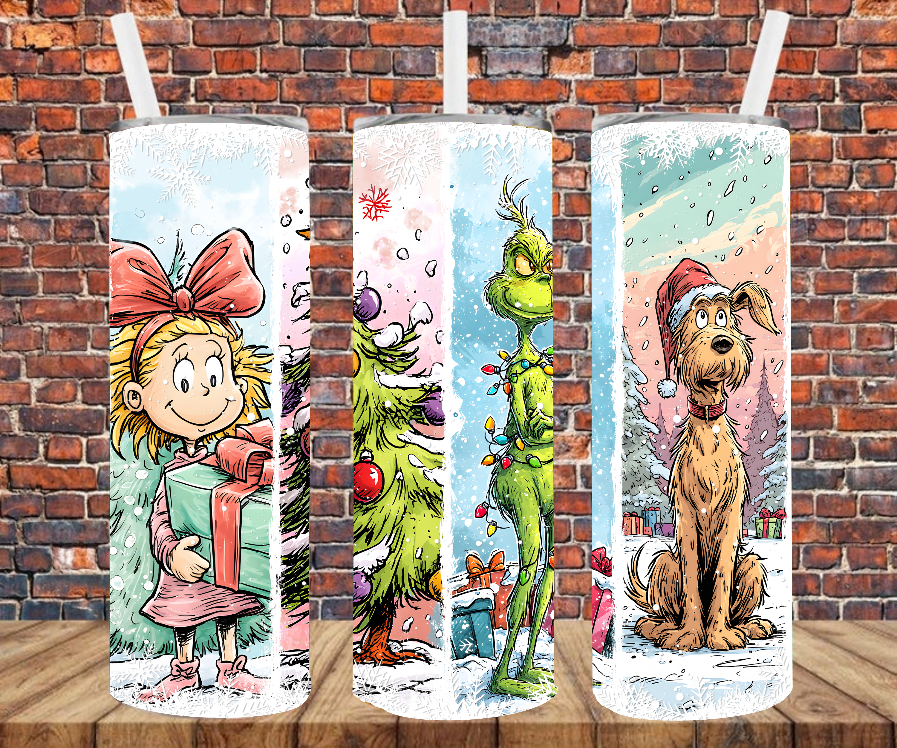 Christmas Movie - Tumbler Wrap - Sublimation Transfers