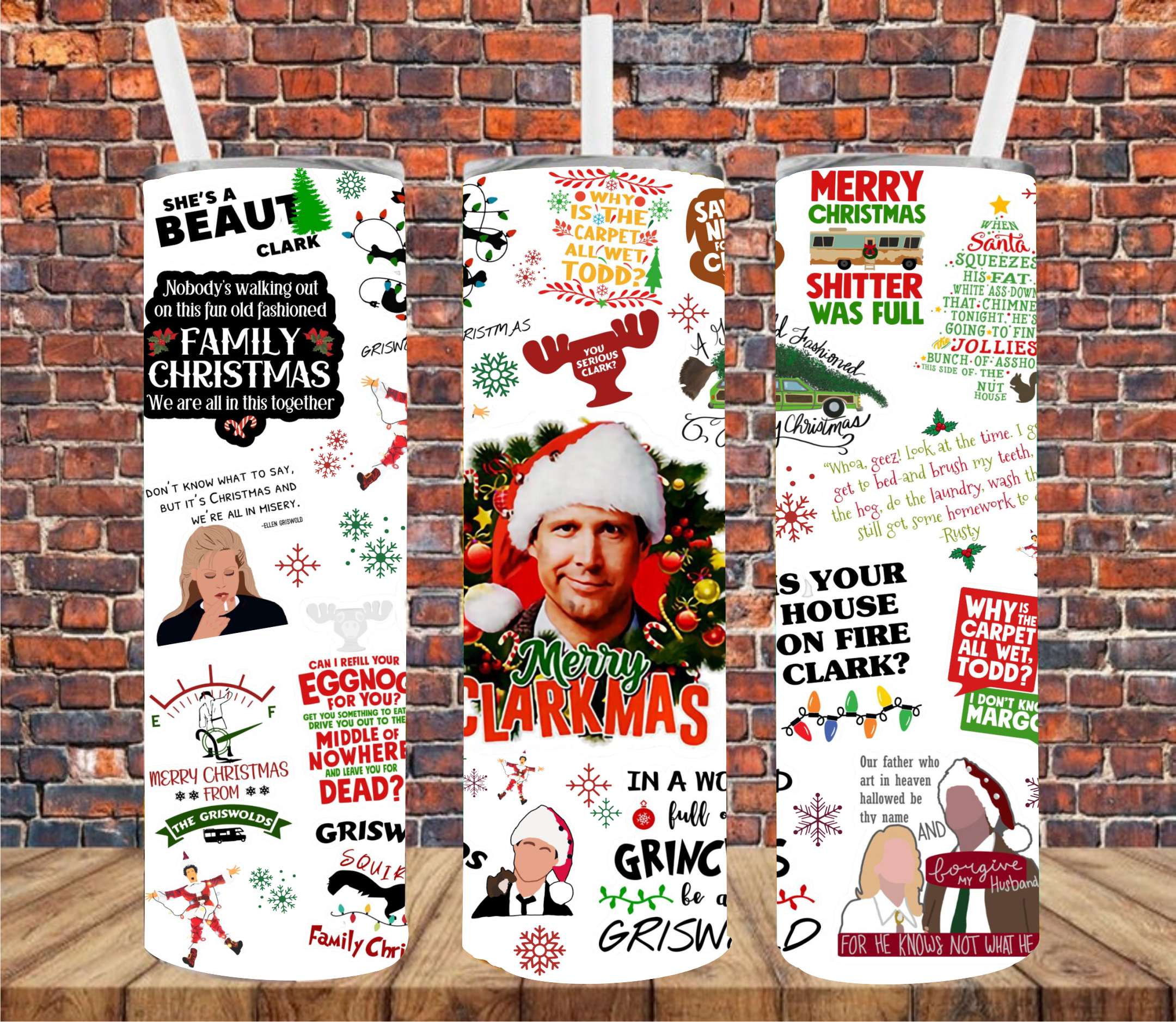 Christmas Movie - Tumbler Wrap - Sublimation Transfers