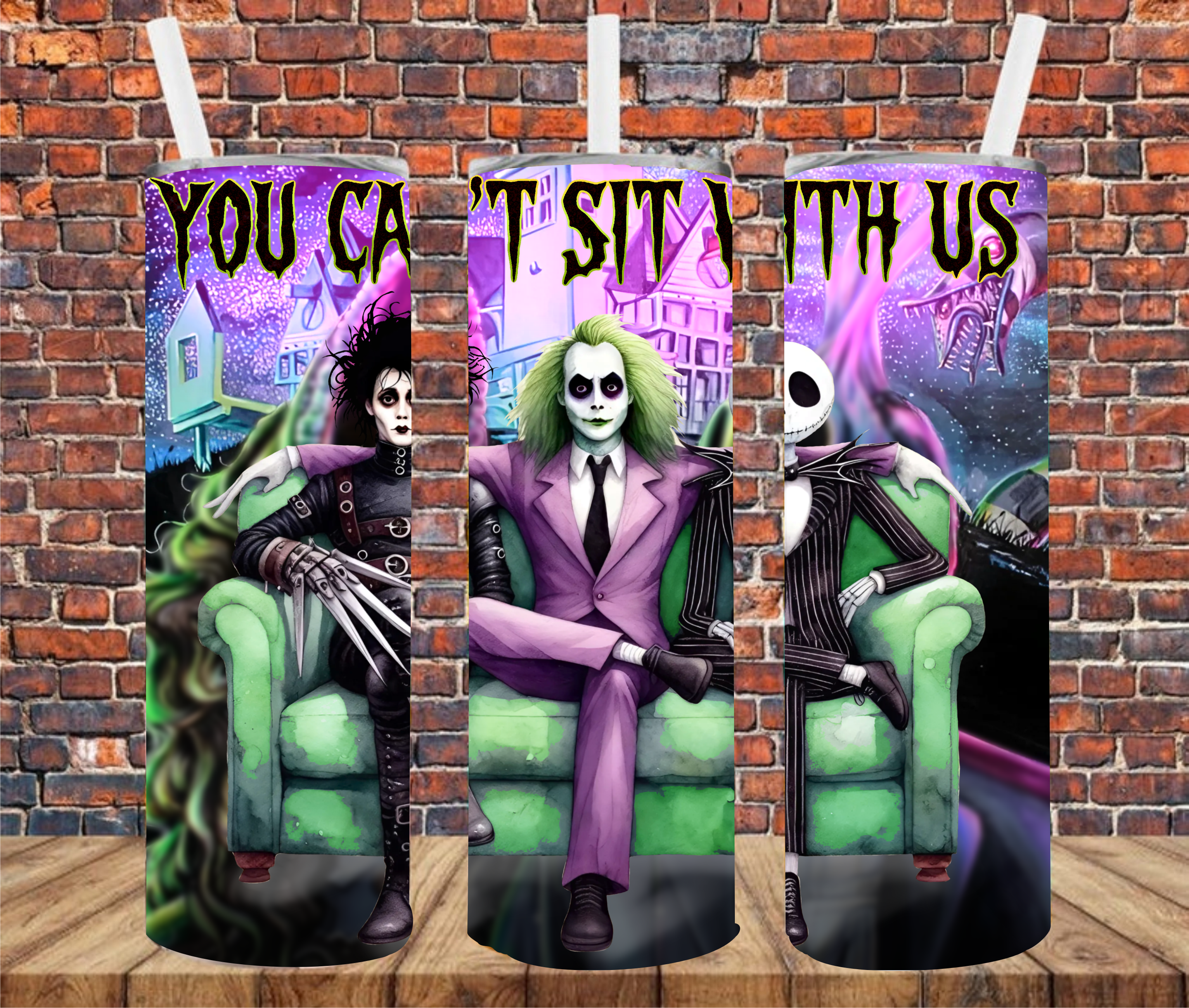 You Can't Sit With Us - Tumbler Wrap - Sublimation Transfer