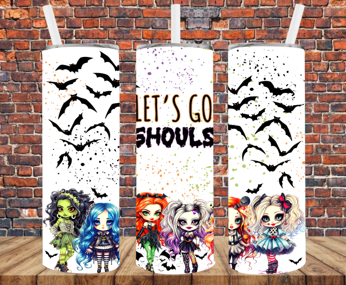 Let's Go Ghouls - Tumbler Wrap - Sublimation Transfers