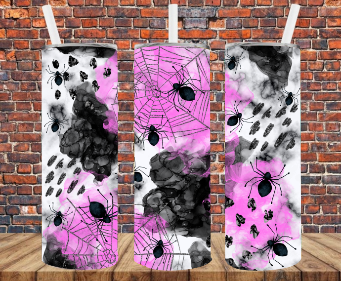 Smokey Web & Spiders - Tumbler Wrap - Sublimation Transfers