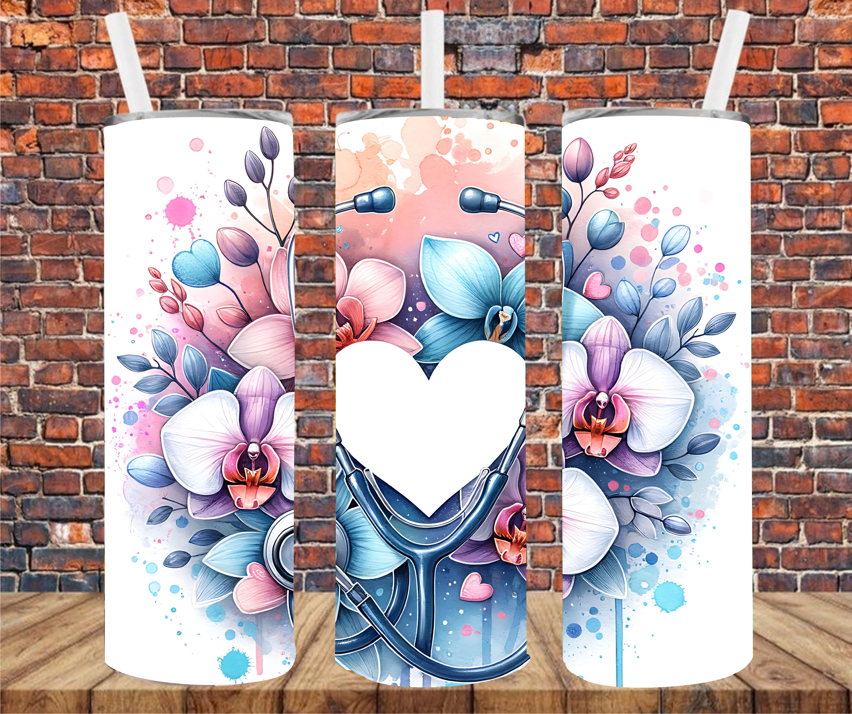 Healthcare - Add Name - Tumbler Wrap - Sublimation Transfers