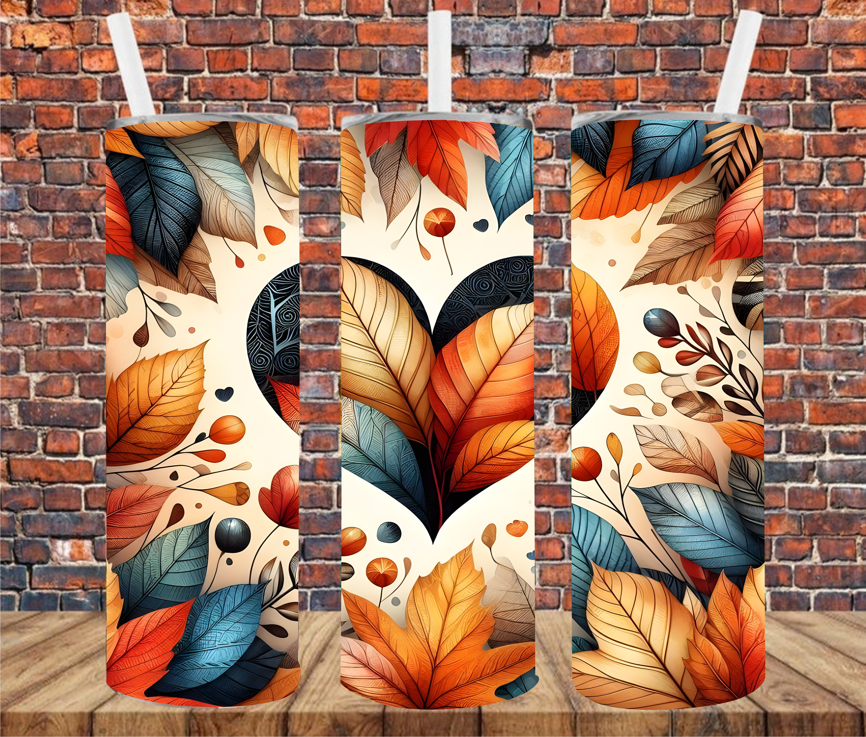 Autumn Heart - Sublimation Tumbler Wrap