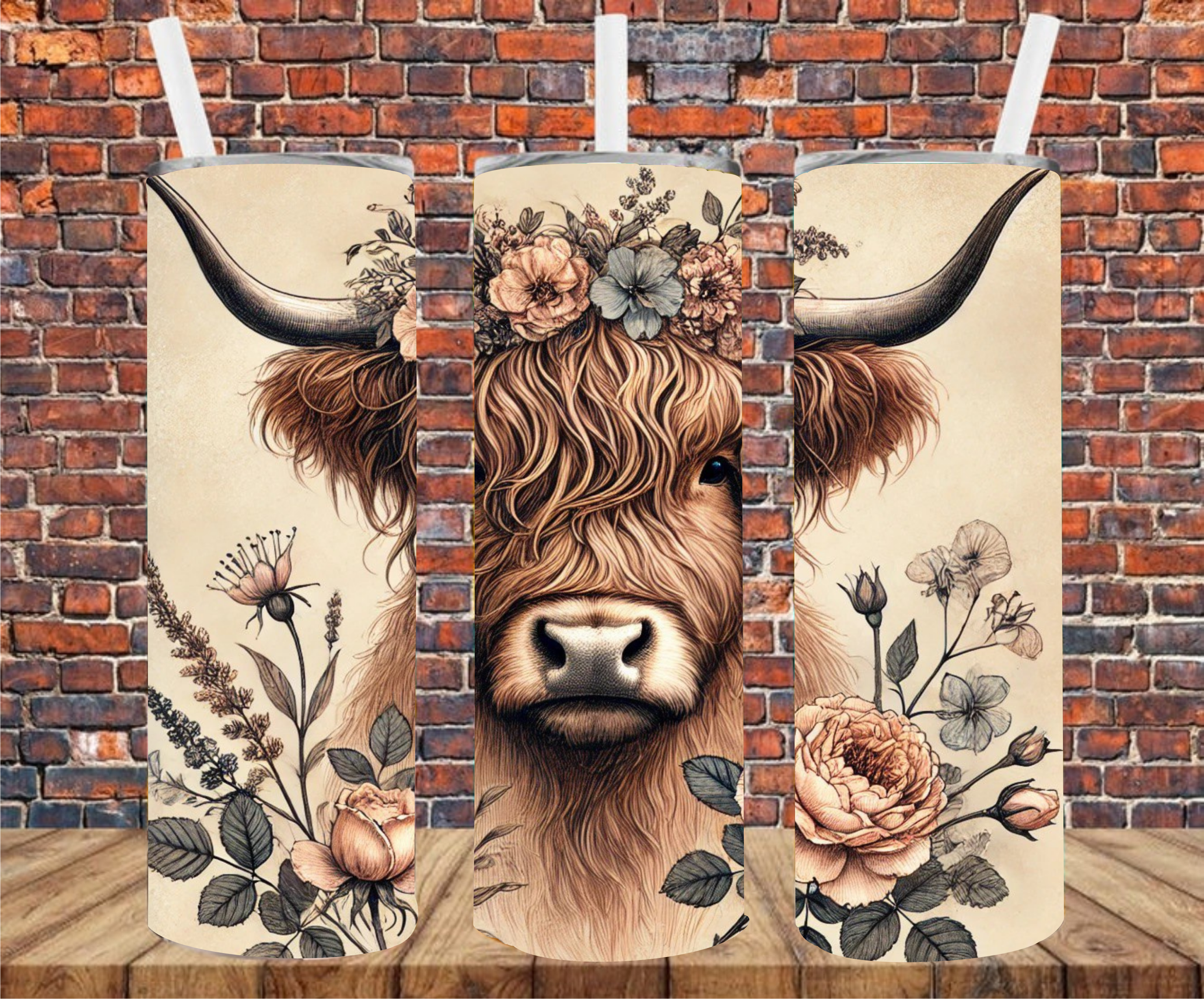 Country Cows - Sublimation Tumbler Wrap