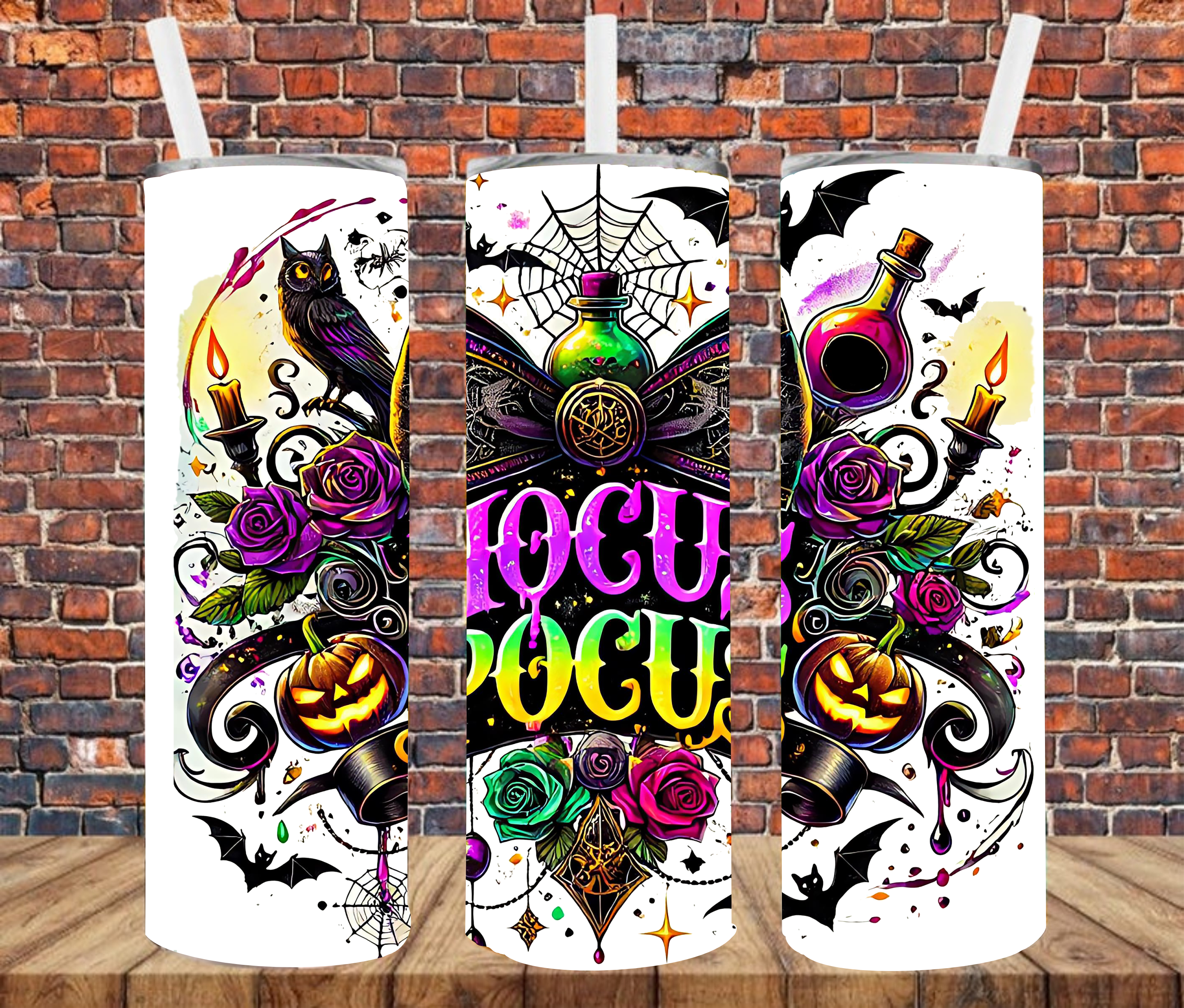 Hocus Pocus - Tumbler Wrap - vinyl Transfers