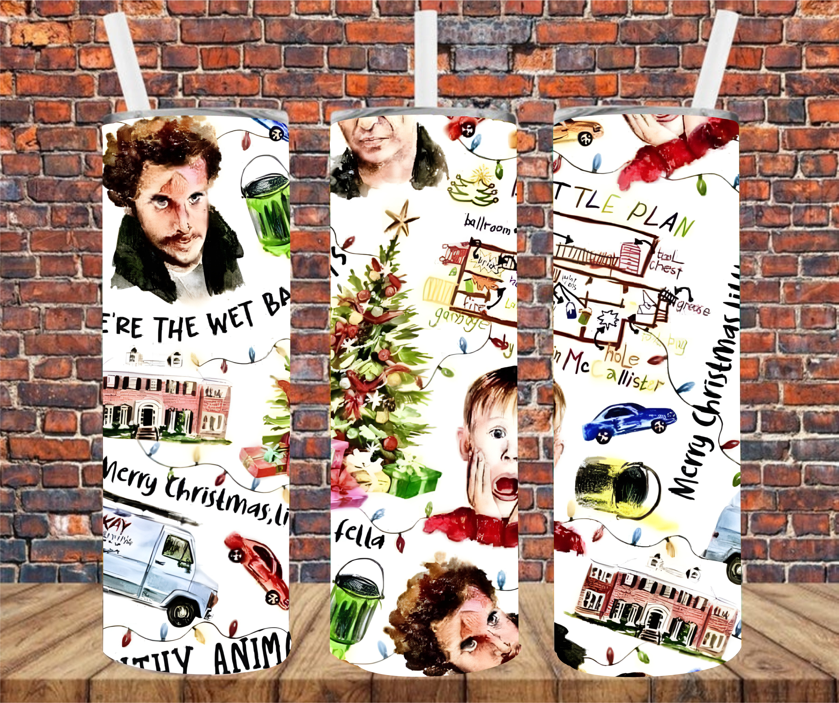 Christmas Character - Tumbler Wrap - Sublimation Transfers