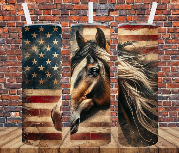 Country Horse - Sublimation Tumbler Wrap
