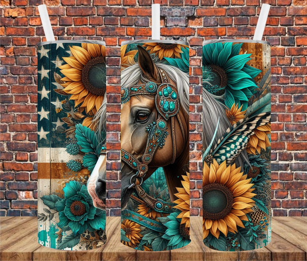 Country Horse - Sublimation Tumbler Wrap