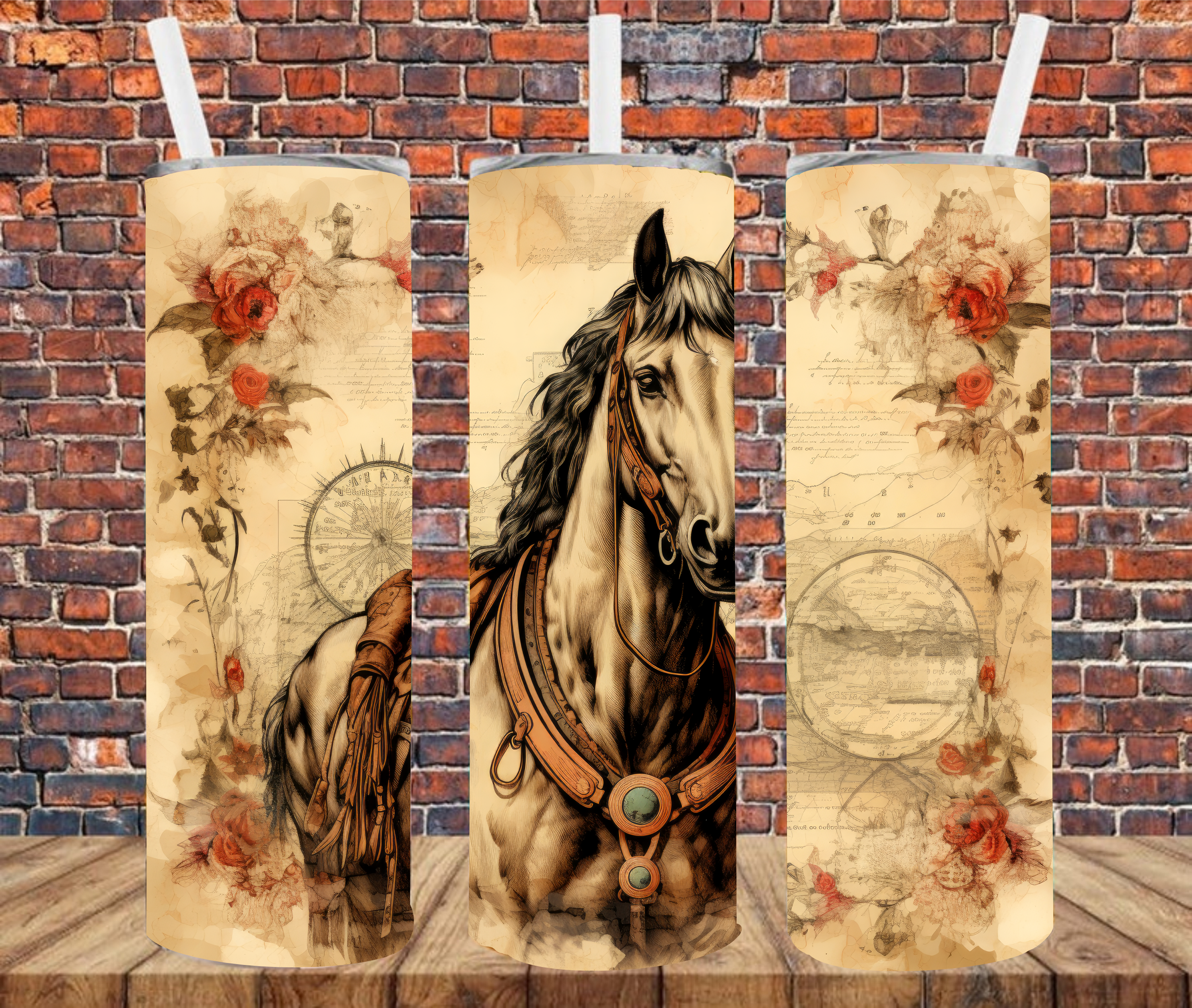 Horse - Tumbler Wrap - Sublimation Transfers