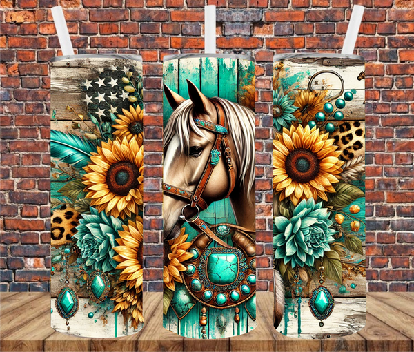 Country Horse - Sublimation Tumbler Wrap