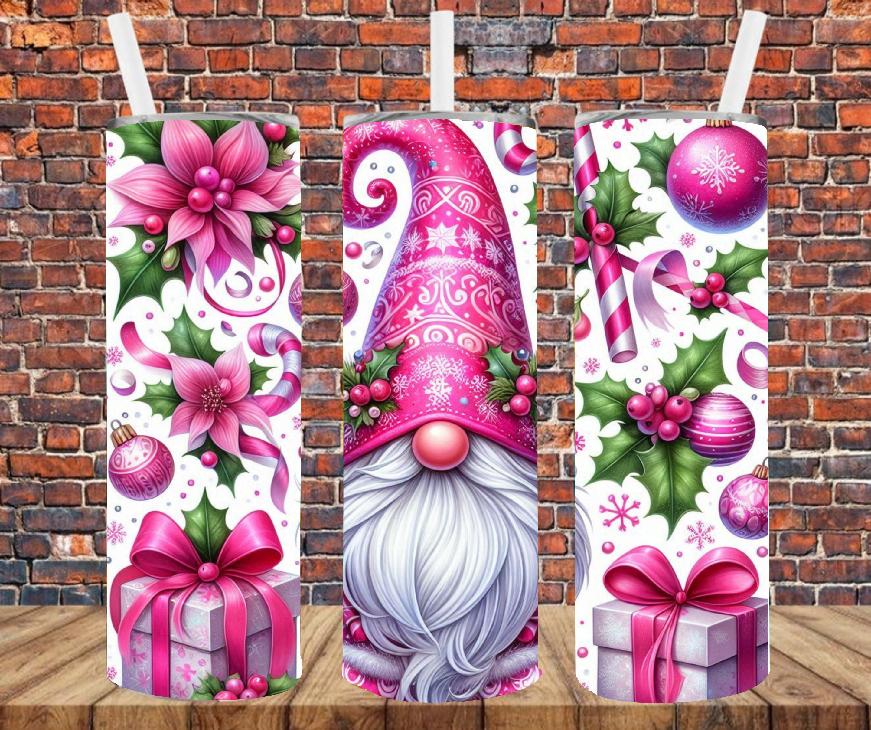 Christmas  Gnome - Tumbler Wrap - Sublimation Transfers