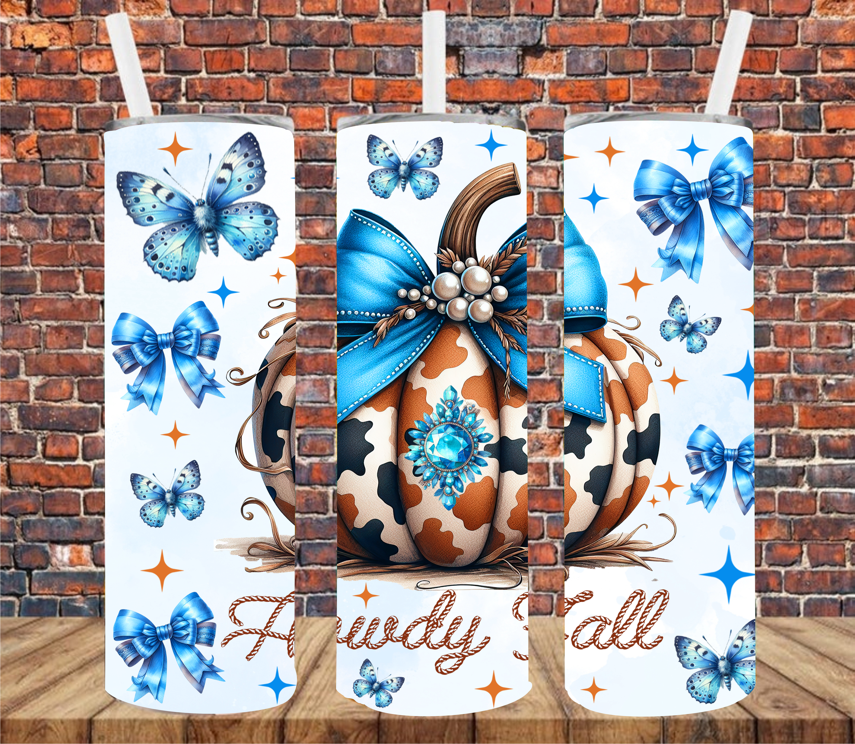 Howdy Fall - Tumbler Wrap - Sublimation Transfer