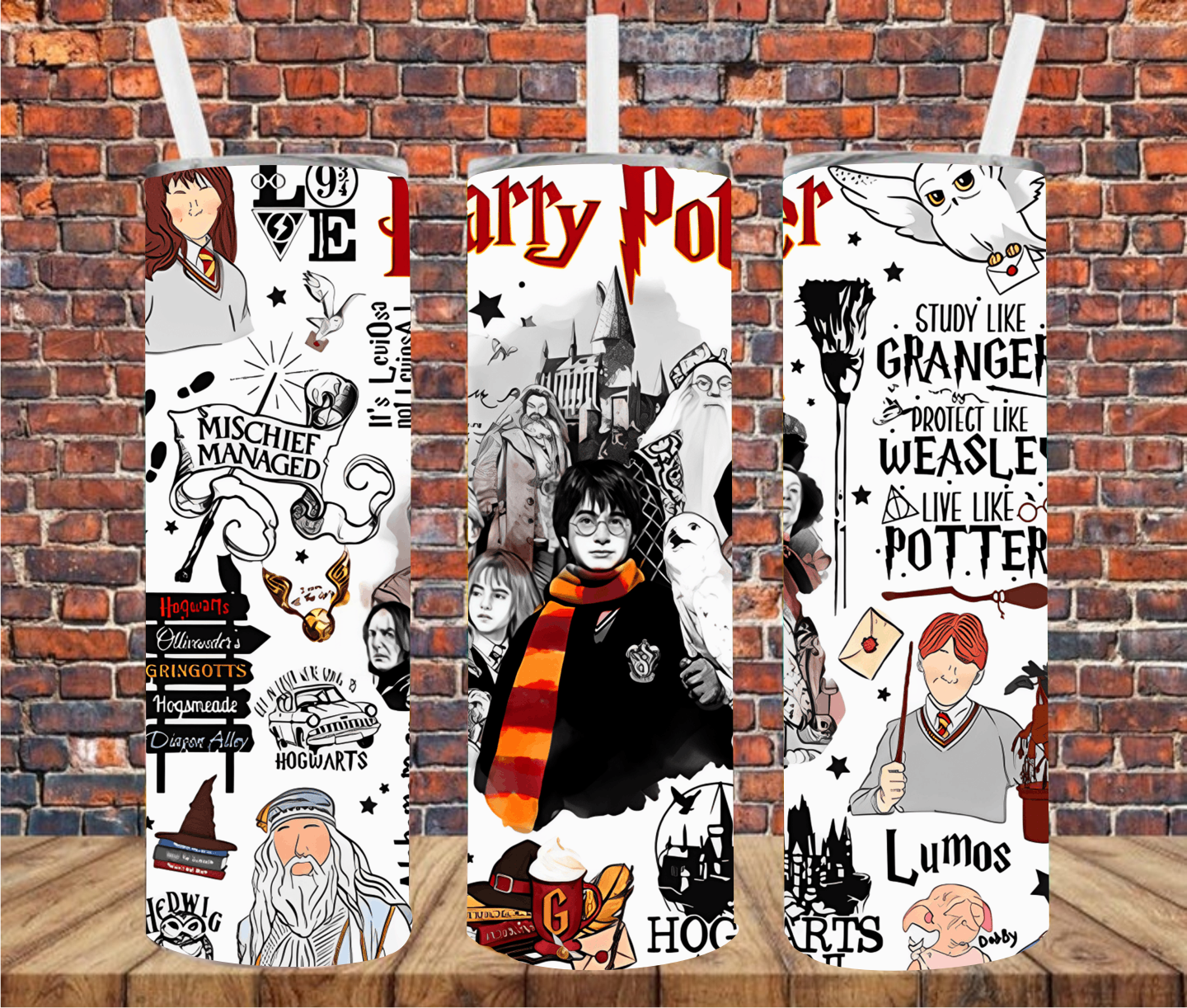 Character Wizard - Tumbler Wrap - Sublimation Transfers