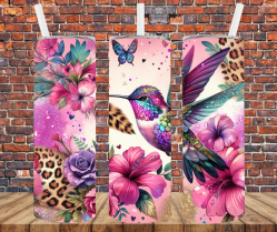 Hummingbird - Tumbler Wrap - Sublimation Transfers