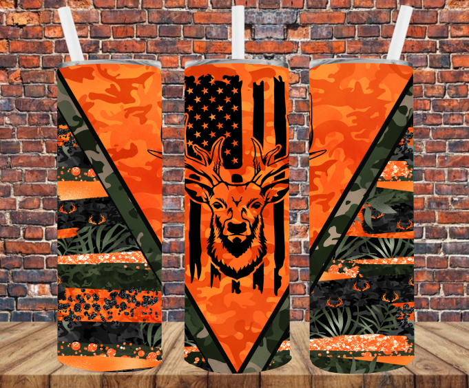 Deer Hunting - Tumbler Wrap - Sublimation Transfers