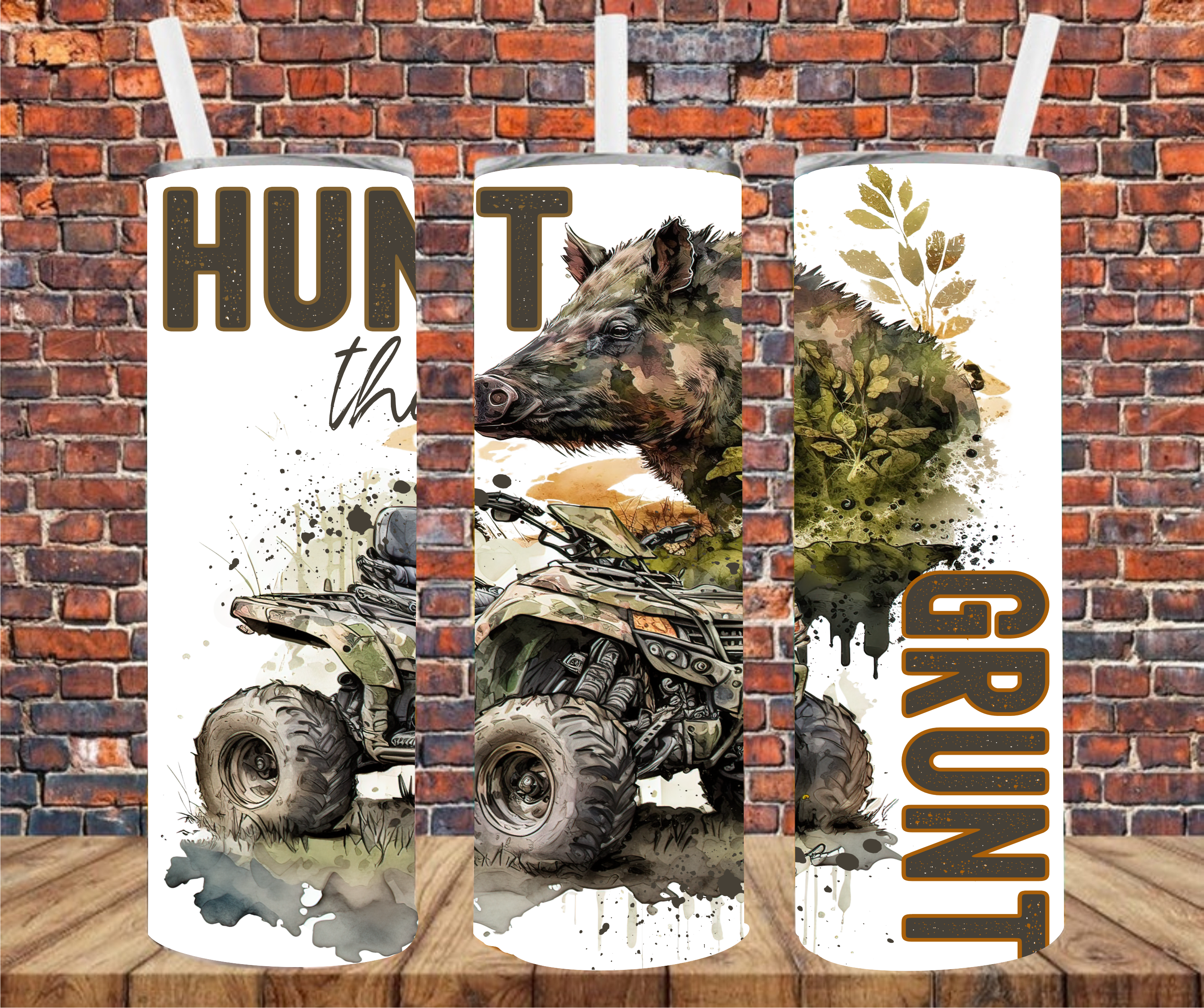Hunt The Grunt - Tumbler Wrap - Sublimation Transfers